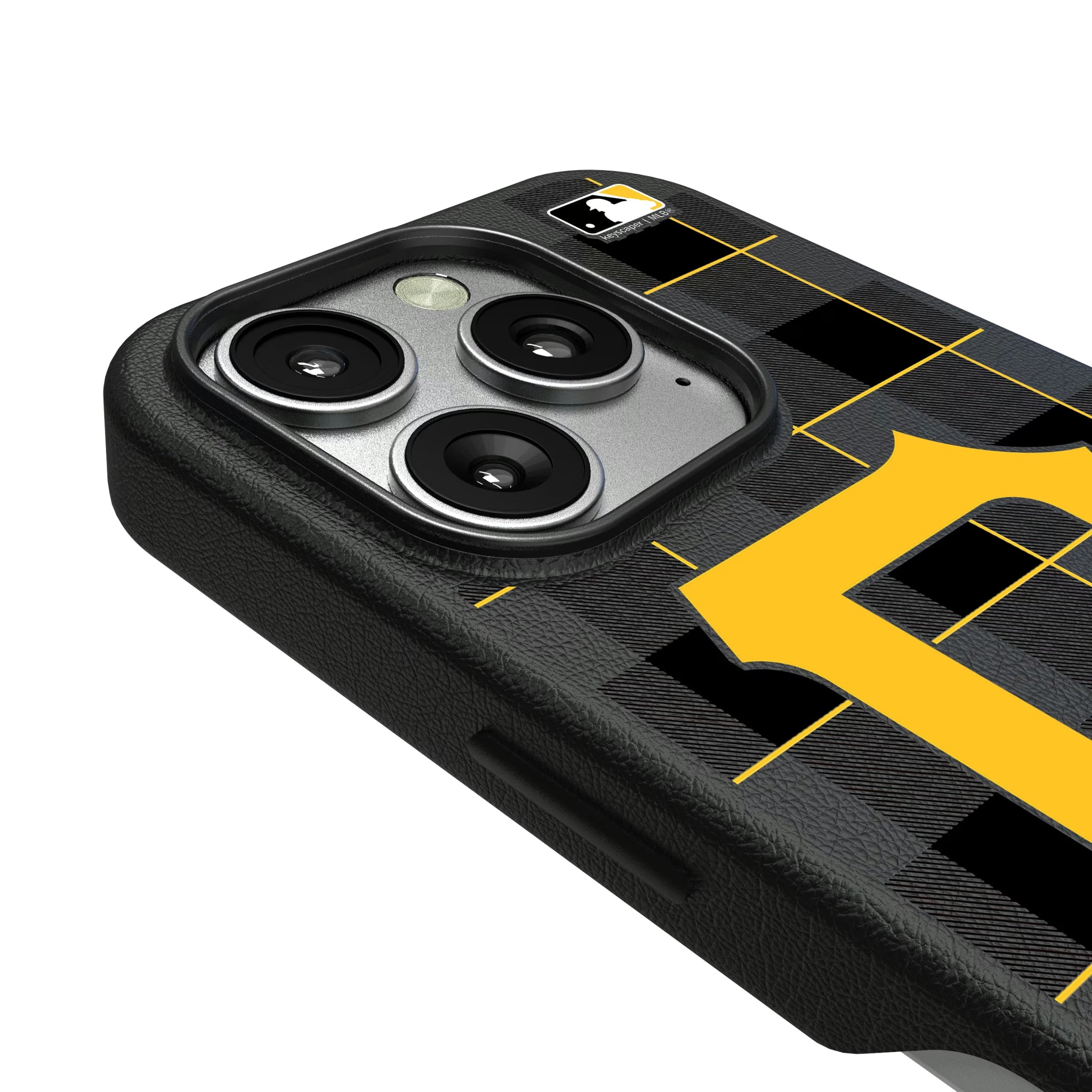 Pittsburgh Pirates Plaid iPhone MagSafe Compatible Phone Case for Apple iPhone - Detail