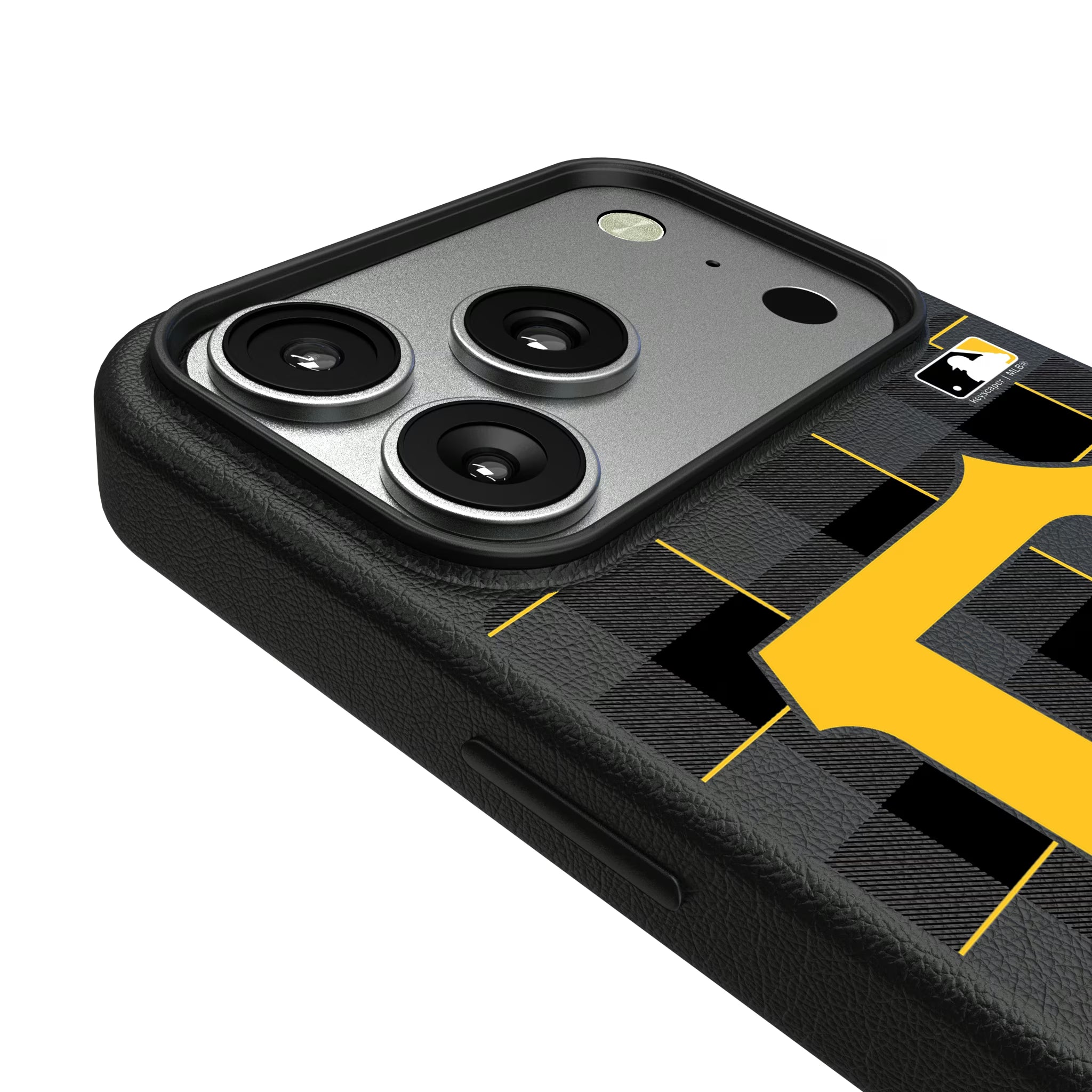 Pittsburgh Pirates Plaid iPhone MagSafe Compatible Phone Case for Apple iPhone - Detail#Device_iPhone 17 Pro
