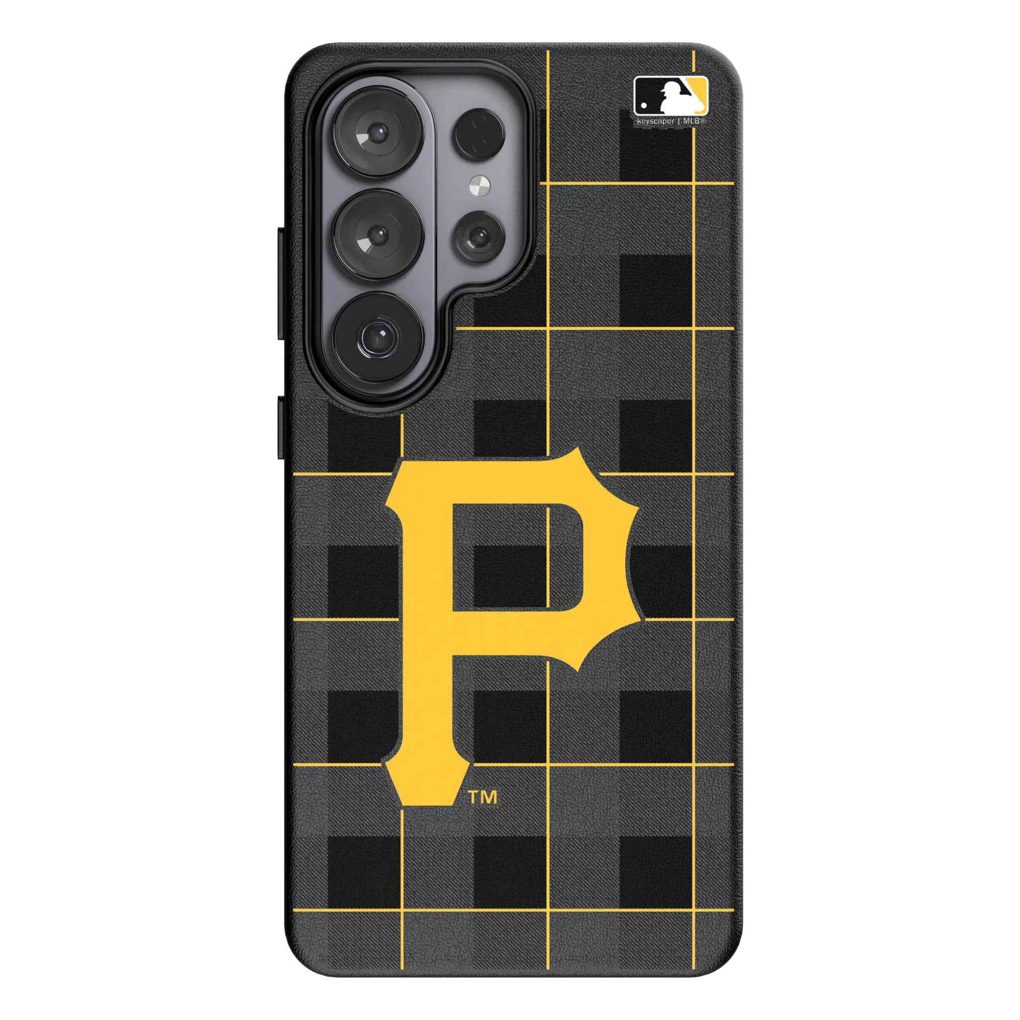 Pittsburgh Pirates Plaid Galaxy MagSafe Compatible Phone Case for Samsung Galaxy#Device_Galaxy S26 Ultra