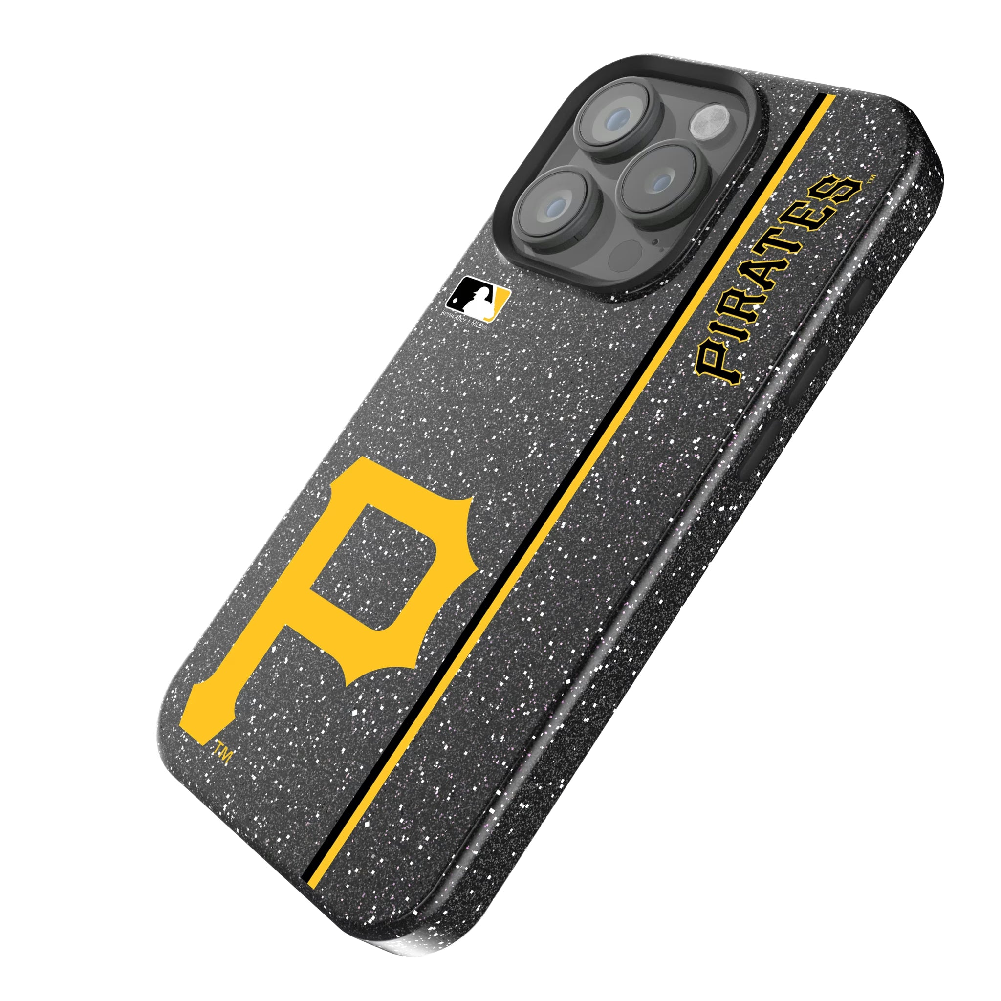 Pittsburgh Pirates Sidebar iPhone Bling Phone Case for Apple iPhone - Isometric View