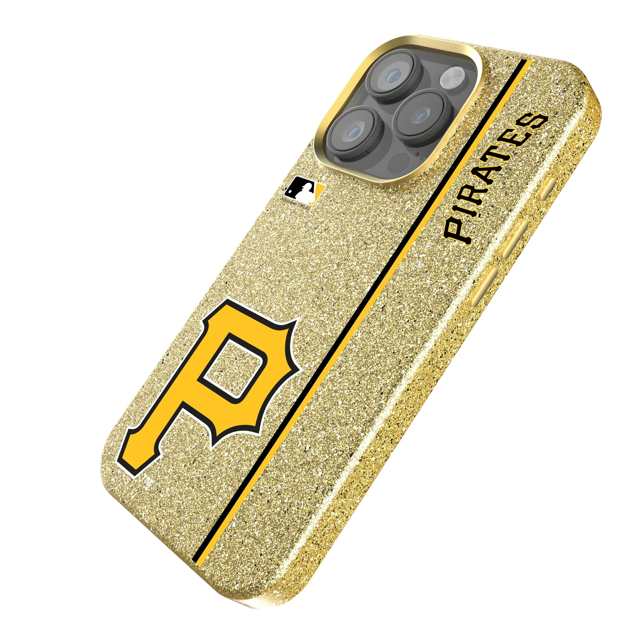 Pittsburgh Pirates Sidebar iPhone Bling Phone Case for Apple iPhone - Isometric View