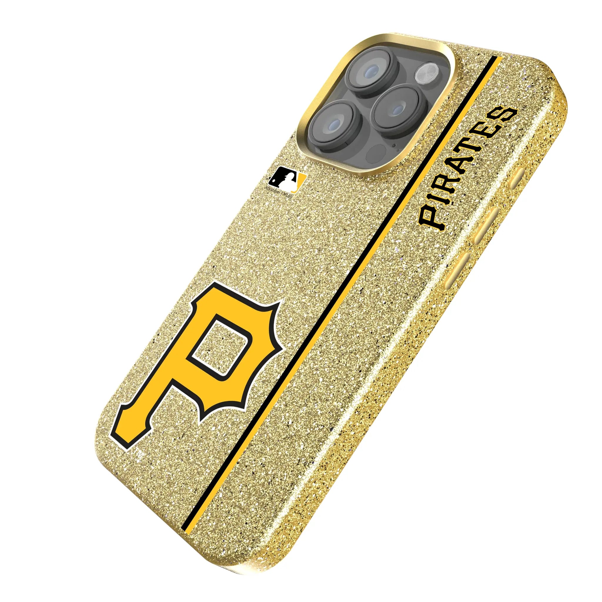 Pittsburgh Pirates Sidebar iPhone Bling Phone Case for Apple iPhone - Isometric View