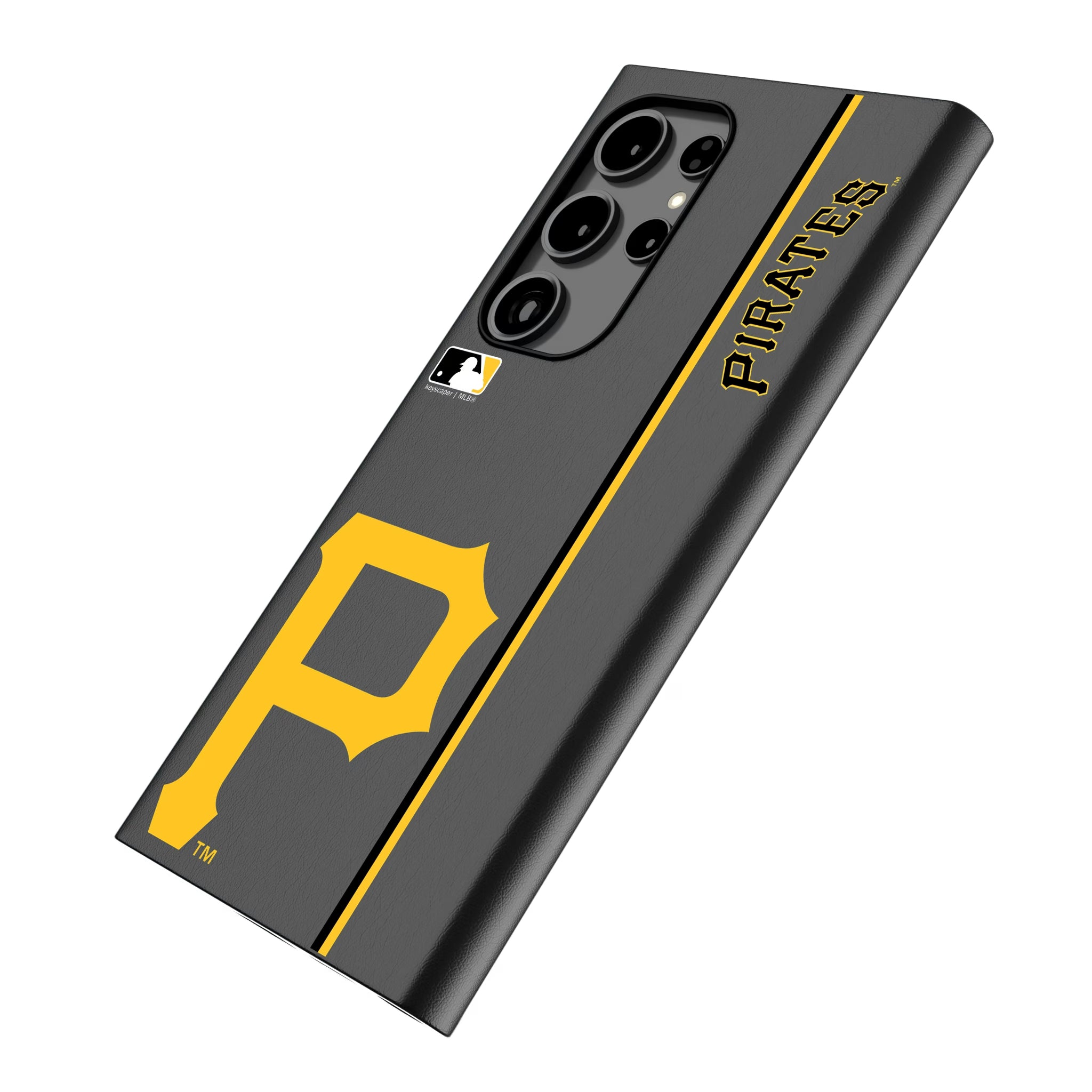 Pittsburgh Pirates Sidebar Galaxy MagSafe Compatible Phone Case for Samsung Galaxy - Isometric View
