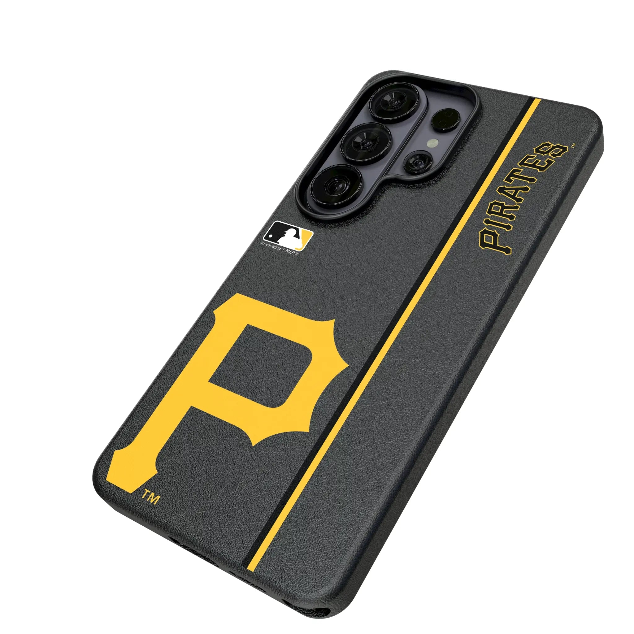 Pittsburgh Pirates Sidebar Galaxy MagSafe Compatible Phone Case for Samsung Galaxy - Isometric View#Device_Galaxy S26 Ultra