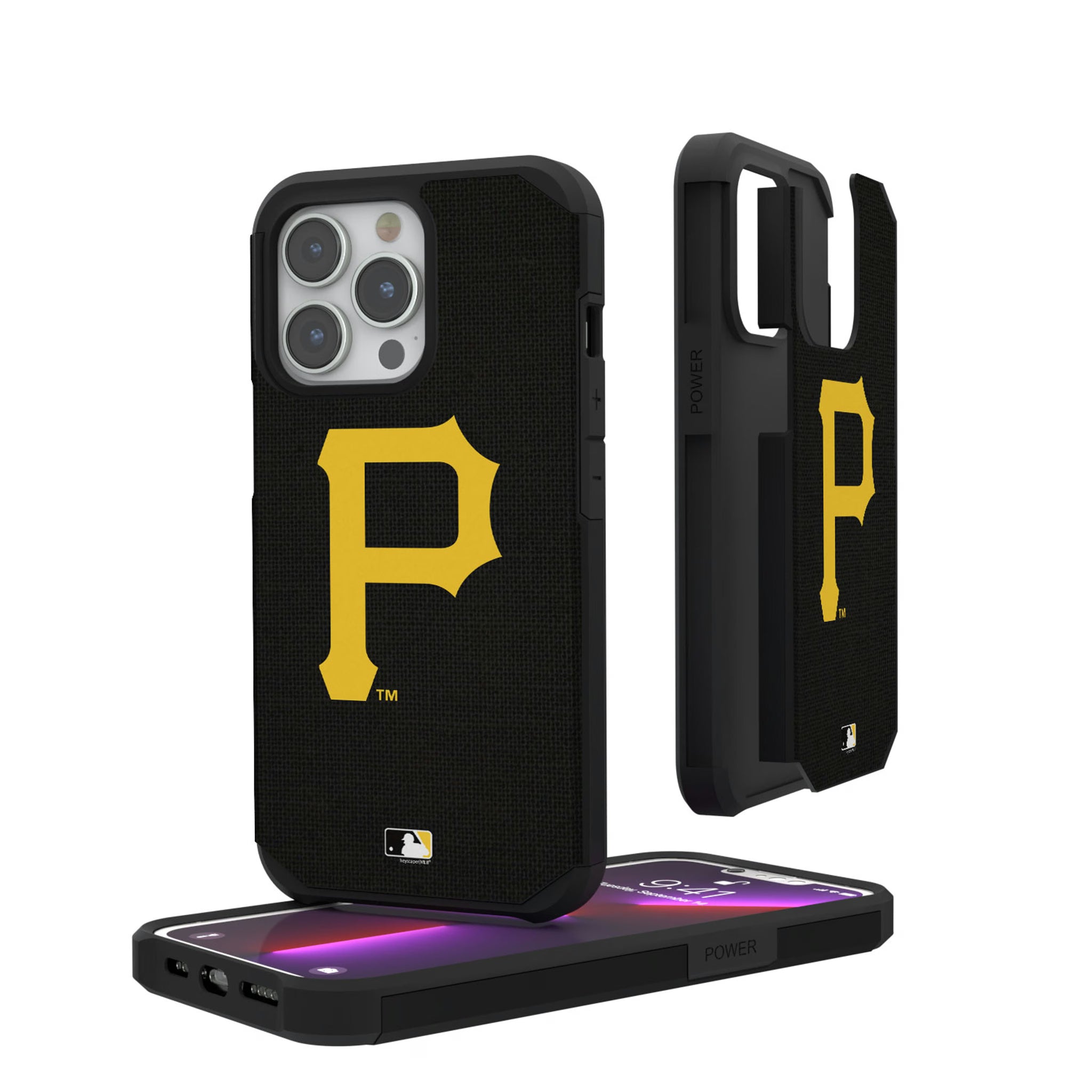 Pittsburgh Pirates Solid iPhone Rugged Phone Case for Apple iPhone