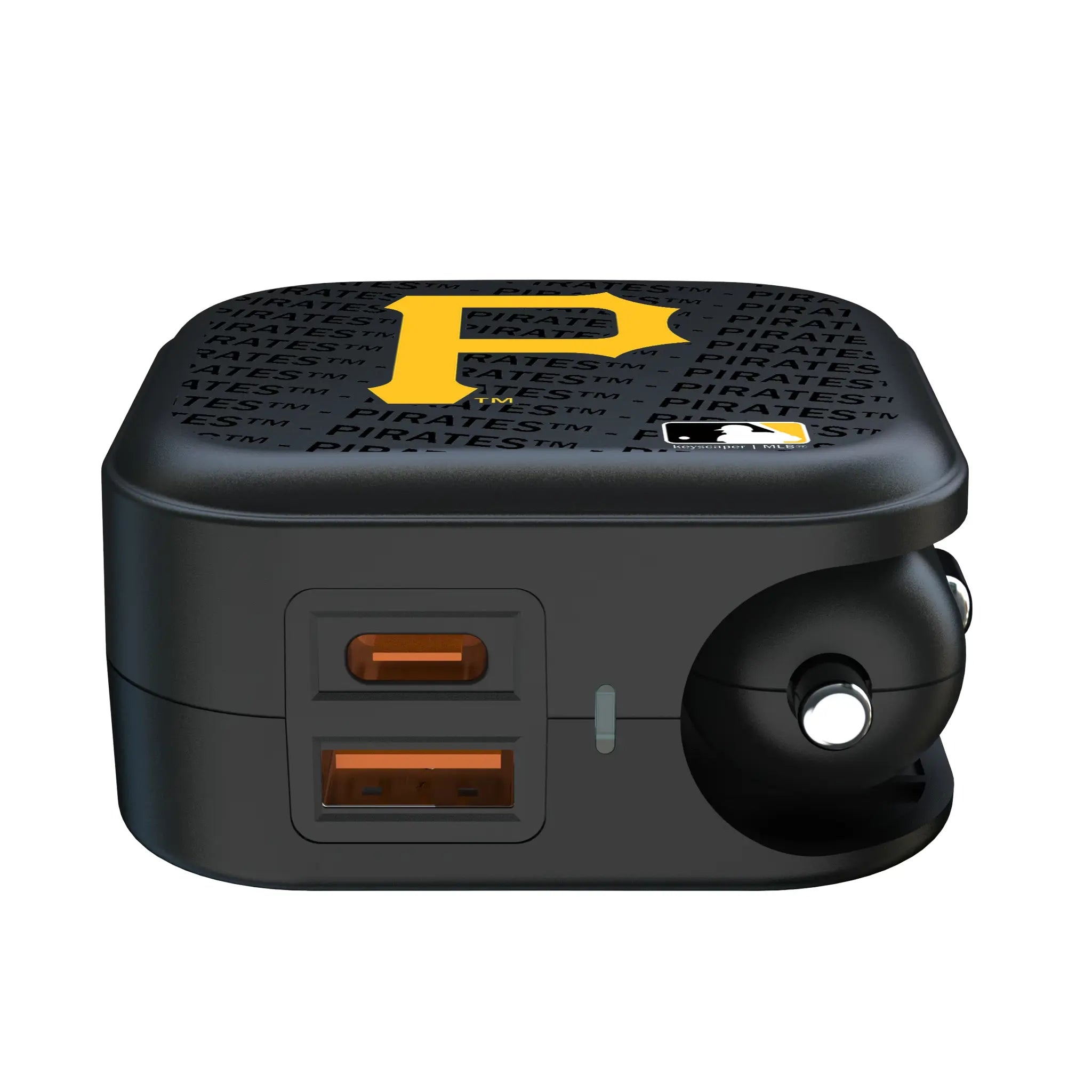 Pittsburgh Pirates Text Backdrop 2 in 1 USB A/C Charger