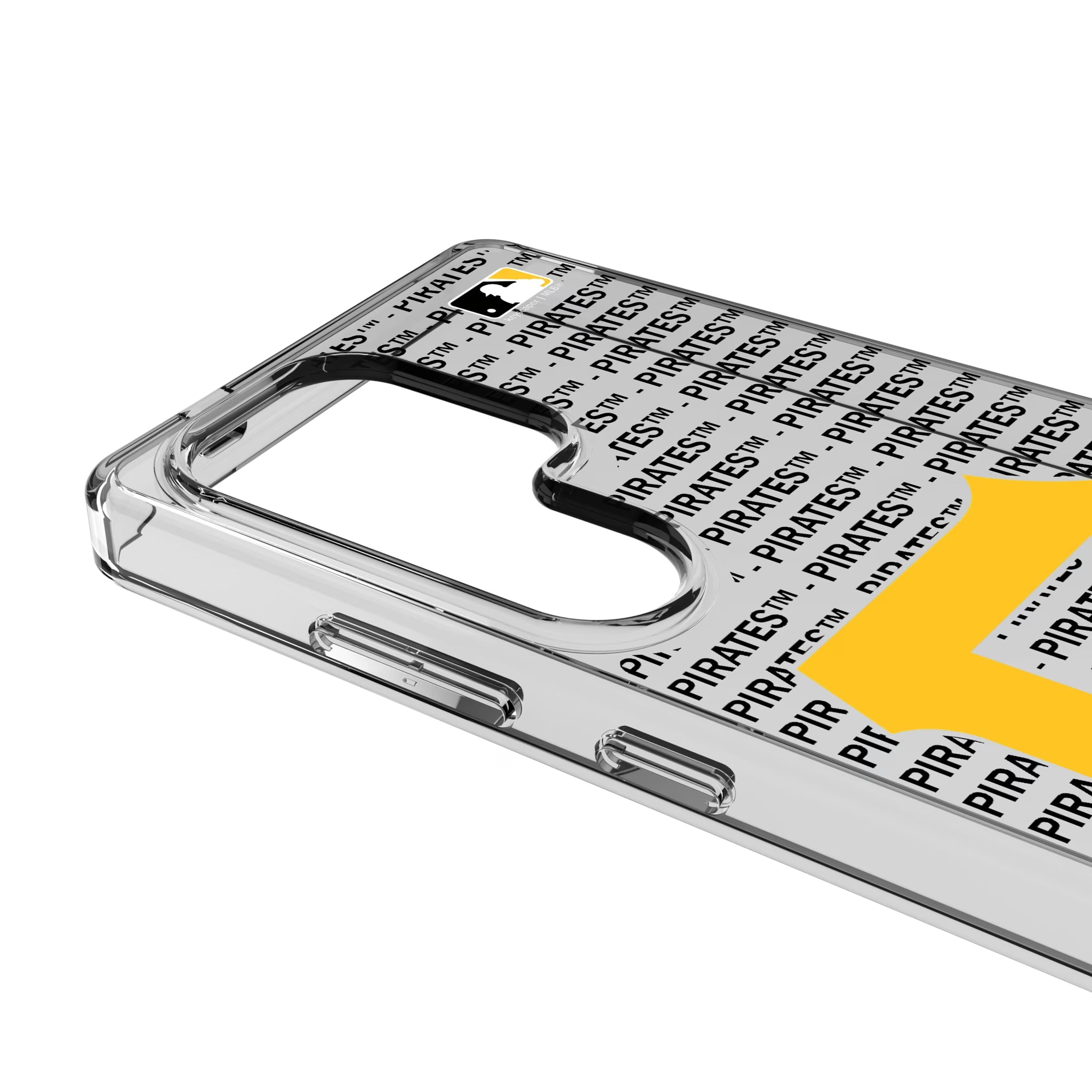 Pittsburgh Pirates Text Backdrop Galaxy Clear Phone Case for Samsung Galaxy - Detail
