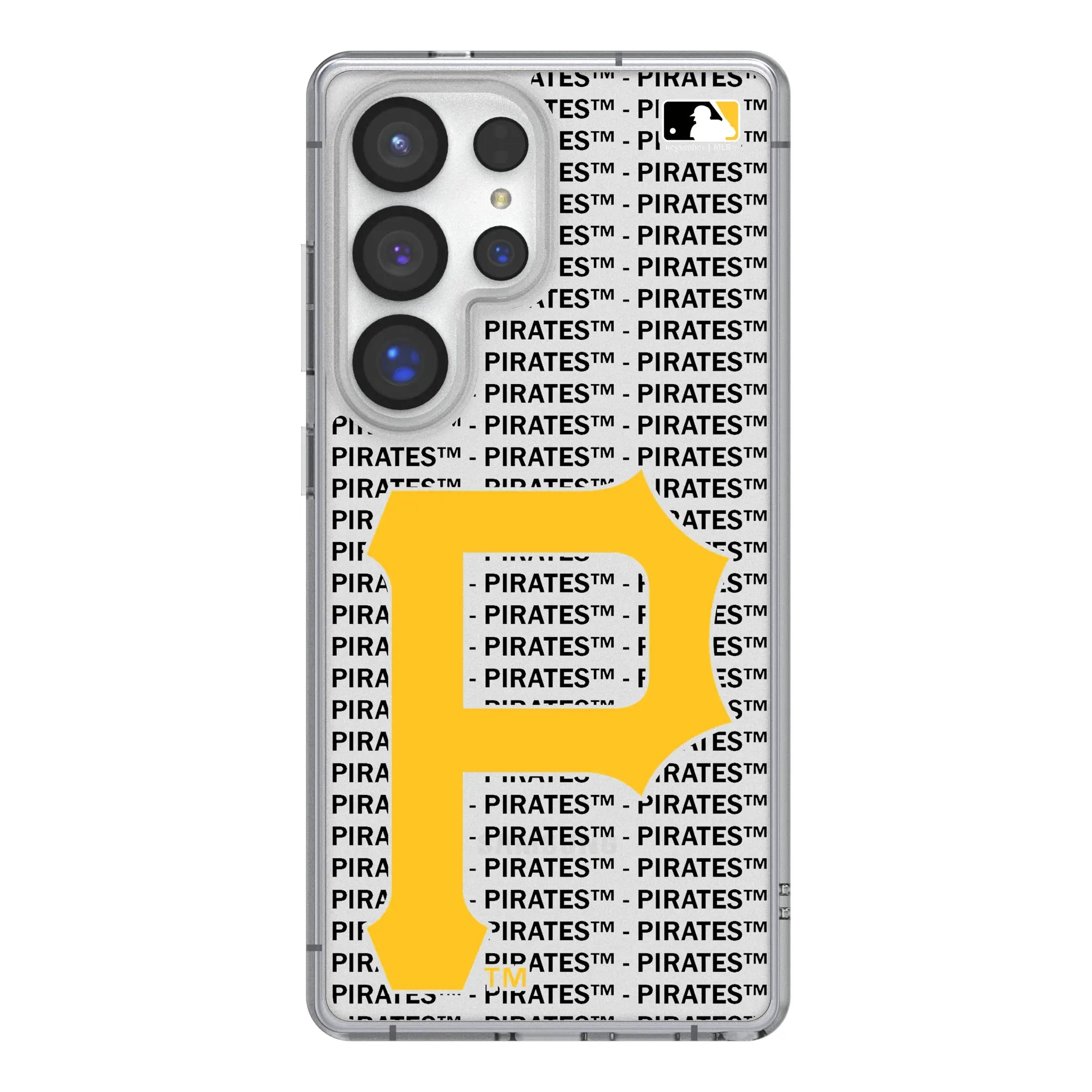 Pittsburgh Pirates Text Backdrop Galaxy Clear Phone Case for Samsung Galaxy#Device_Galaxy S25 Ultra