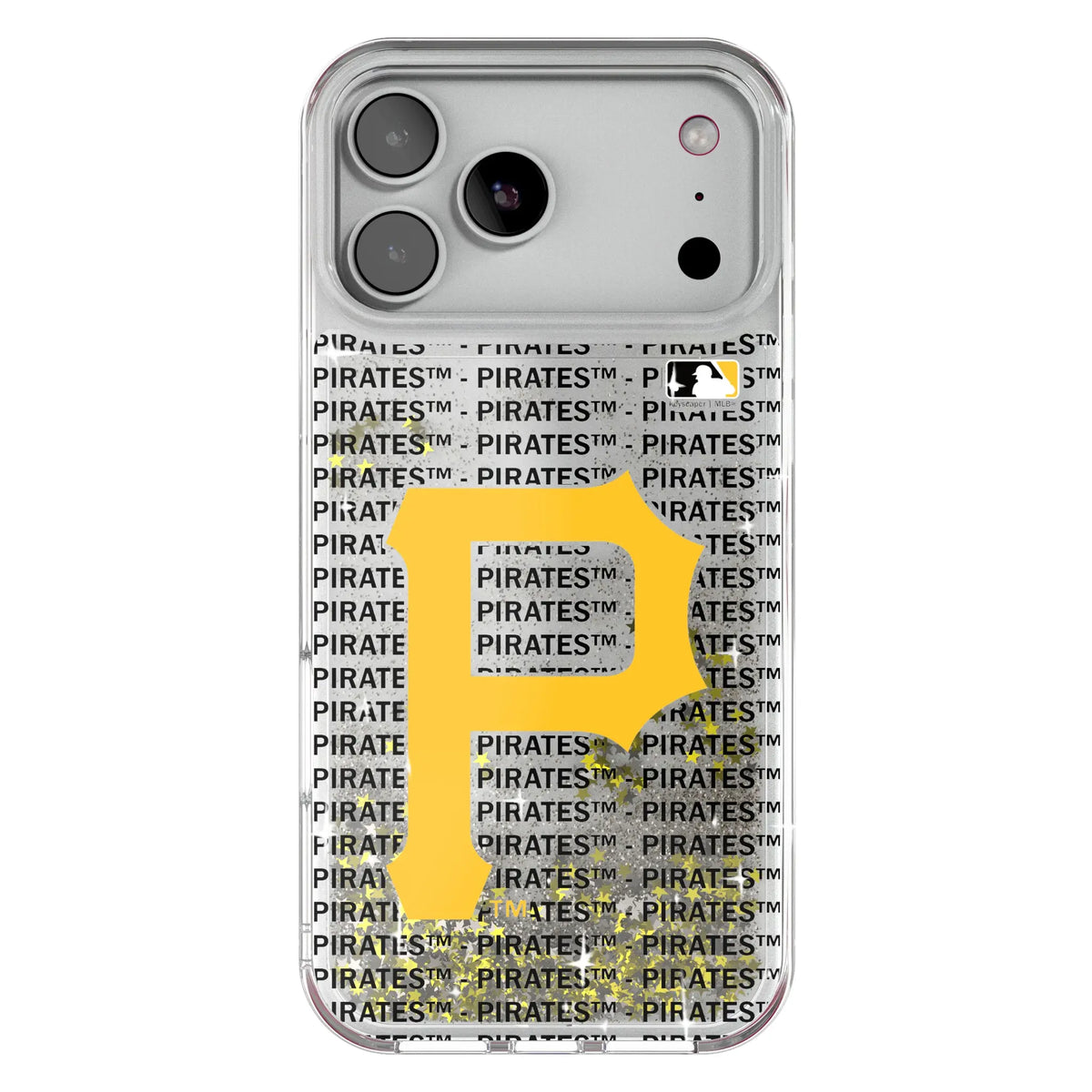 Pittsburgh Pirates Text Backdrop Glitter Phone Case for Apple iPhone