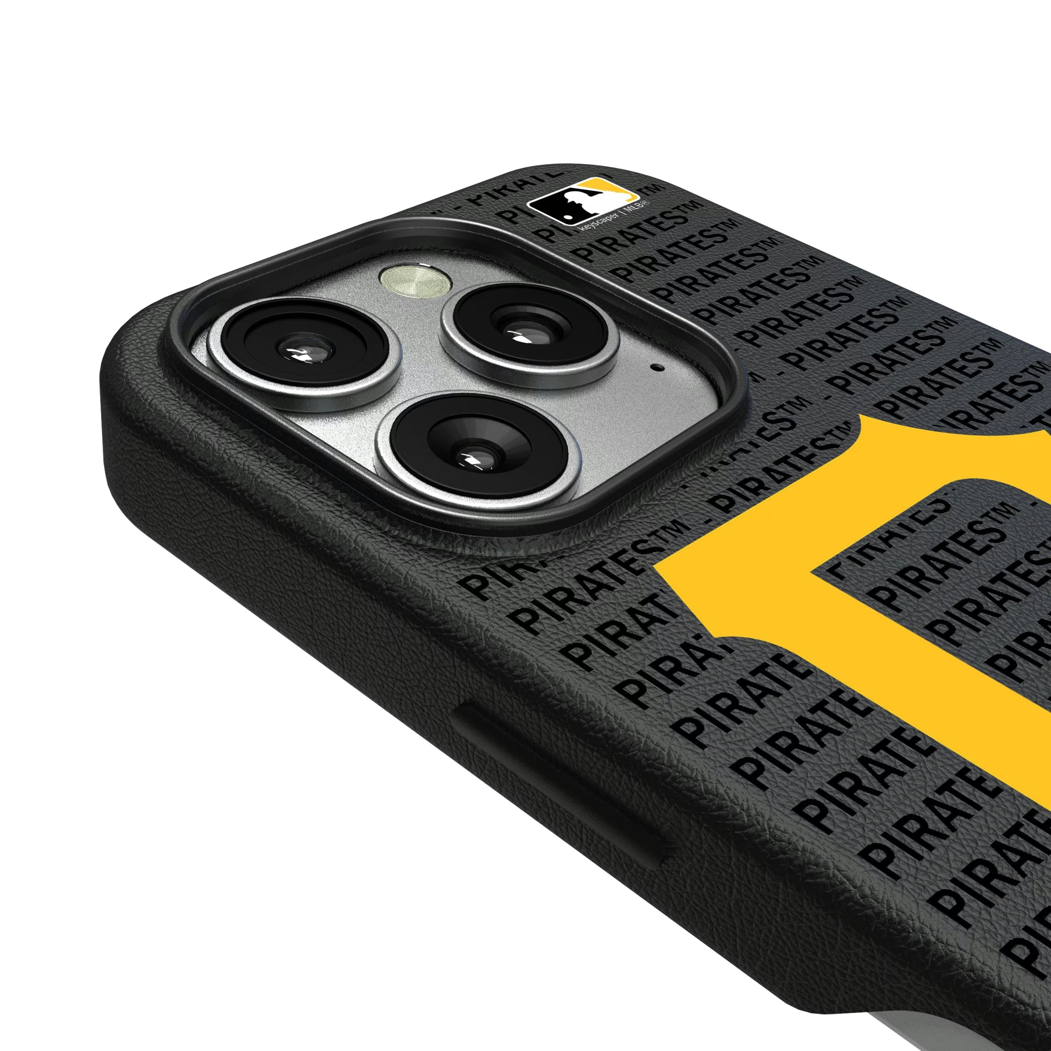 Pittsburgh Pirates Text Backdrop iPhone MagSafe Compatible Phone Case for Apple iPhone - Detail