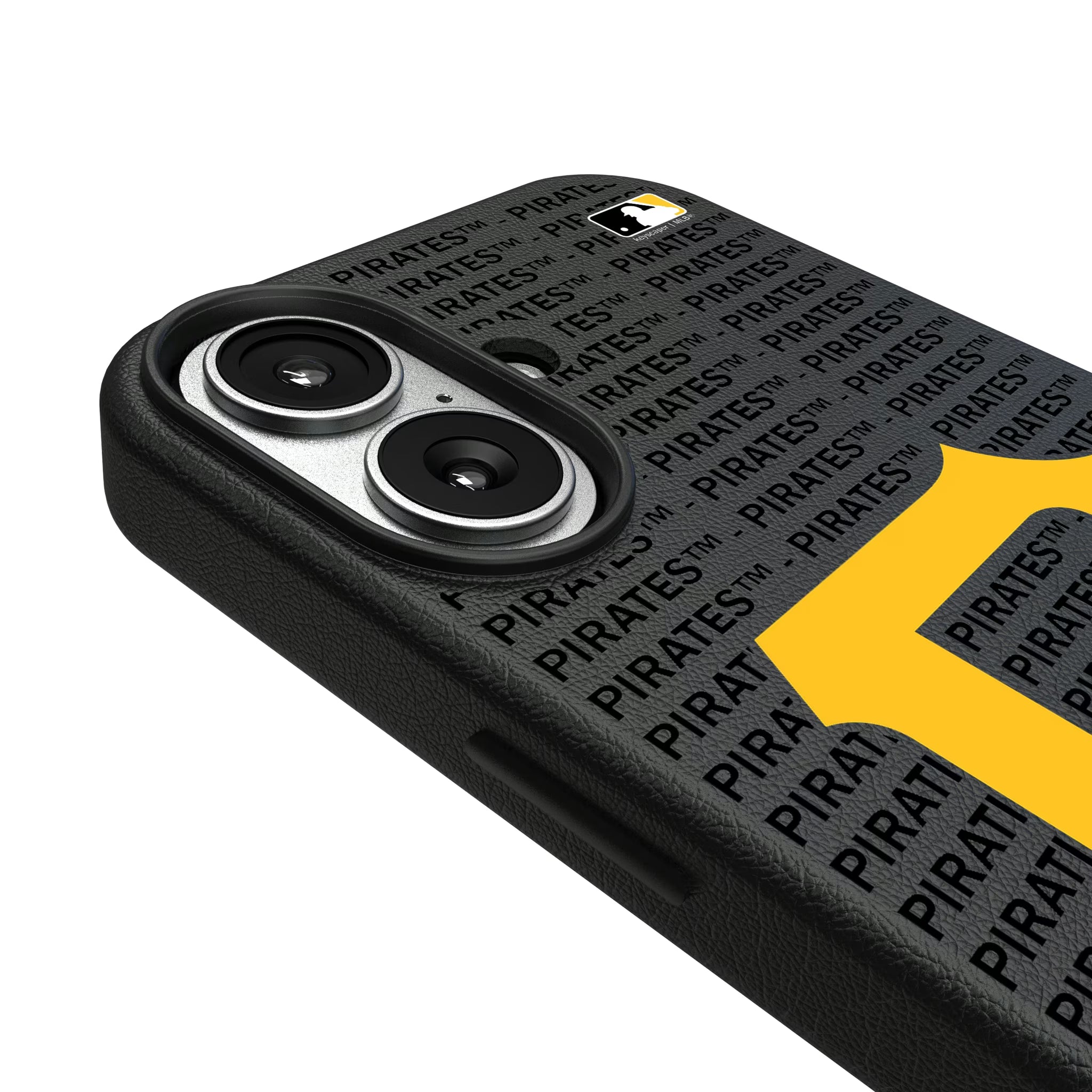 Pittsburgh Pirates Text Backdrop iPhone MagSafe Compatible Phone Case for Apple iPhone - Detail#Device_iPhone 17