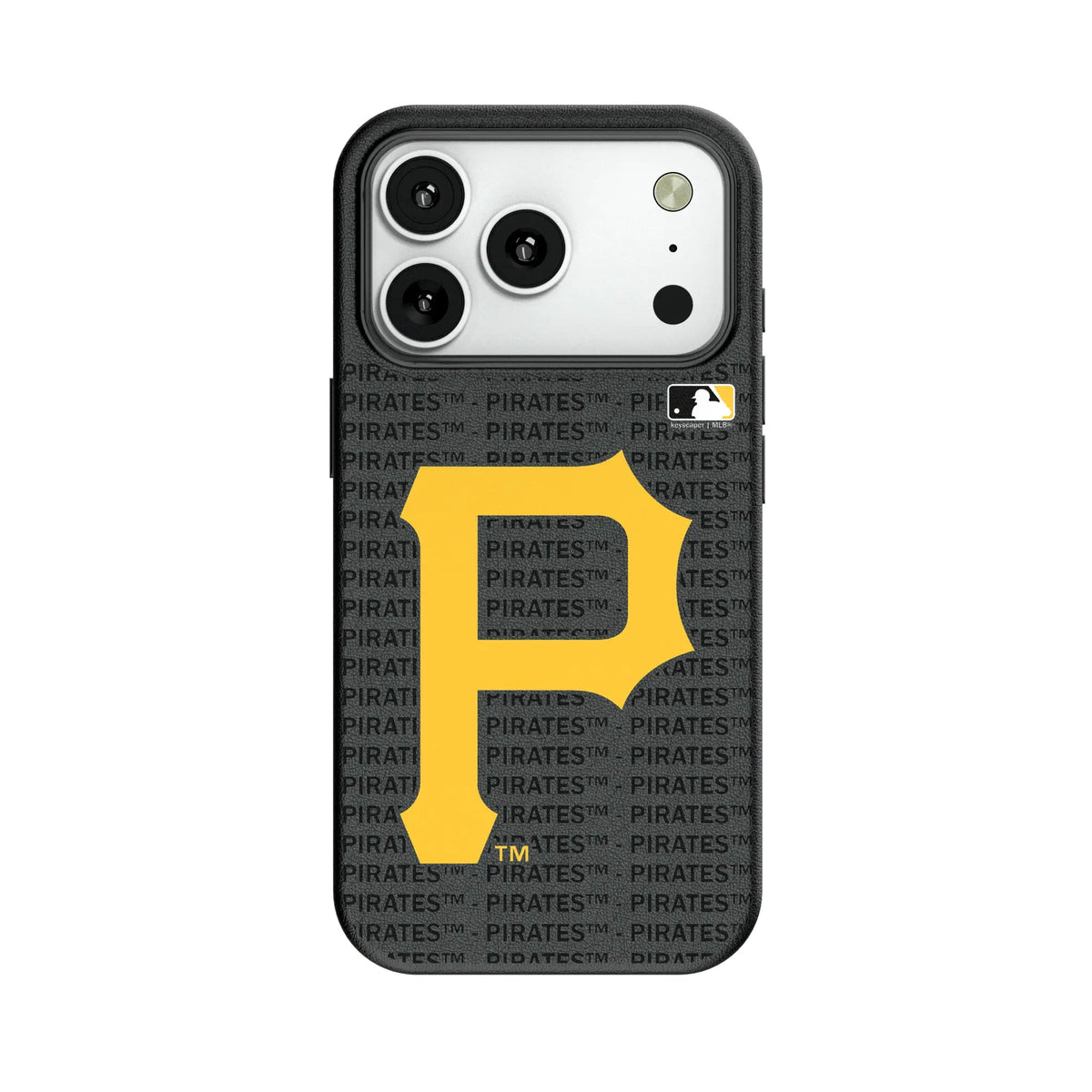 Pittsburgh Pirates Text Backdrop MagSafe Compatible Phone Case for Apple iPhone
