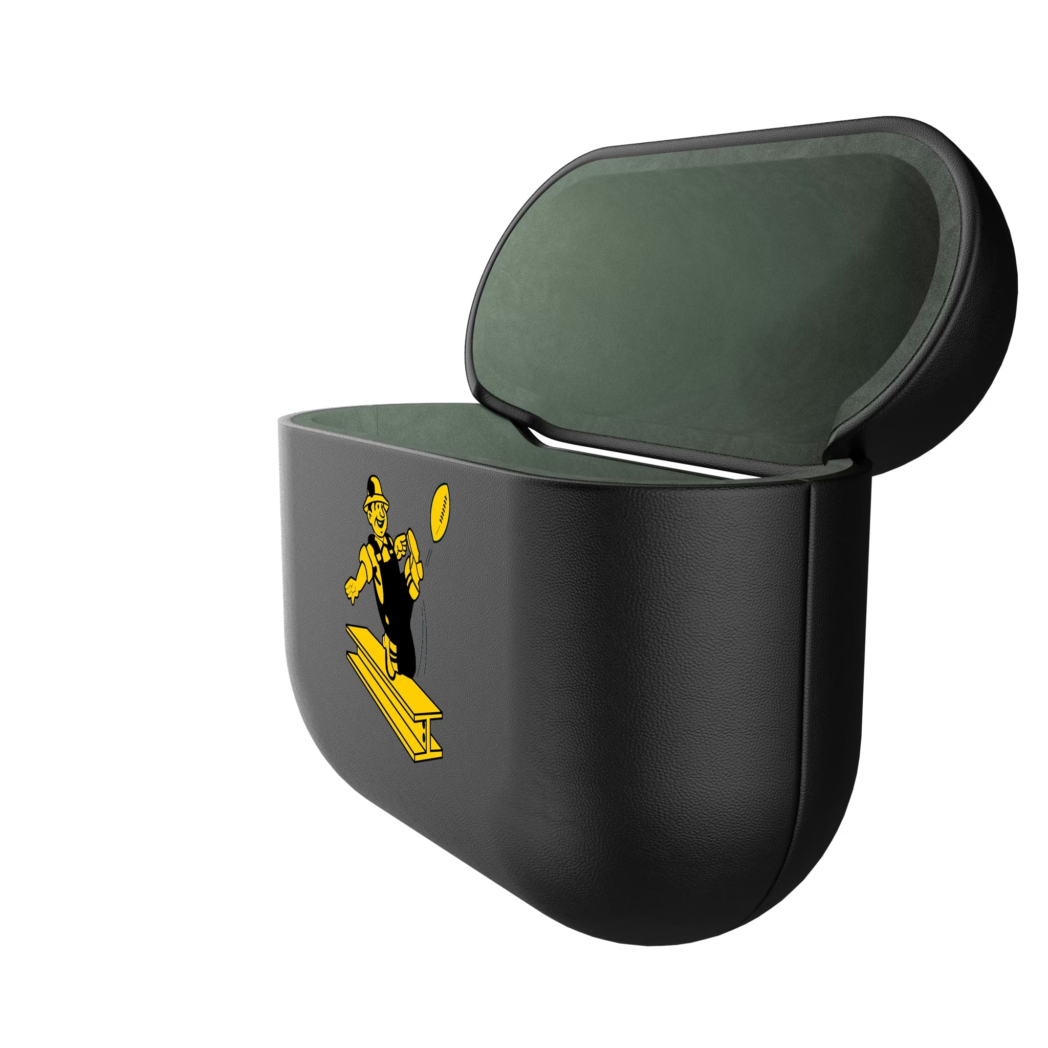Pittsburgh Steelers 1961 Historic Collection Insignia AirPods AirPod Case Cover - Isometric View#Device_AirPods 3rd Gen