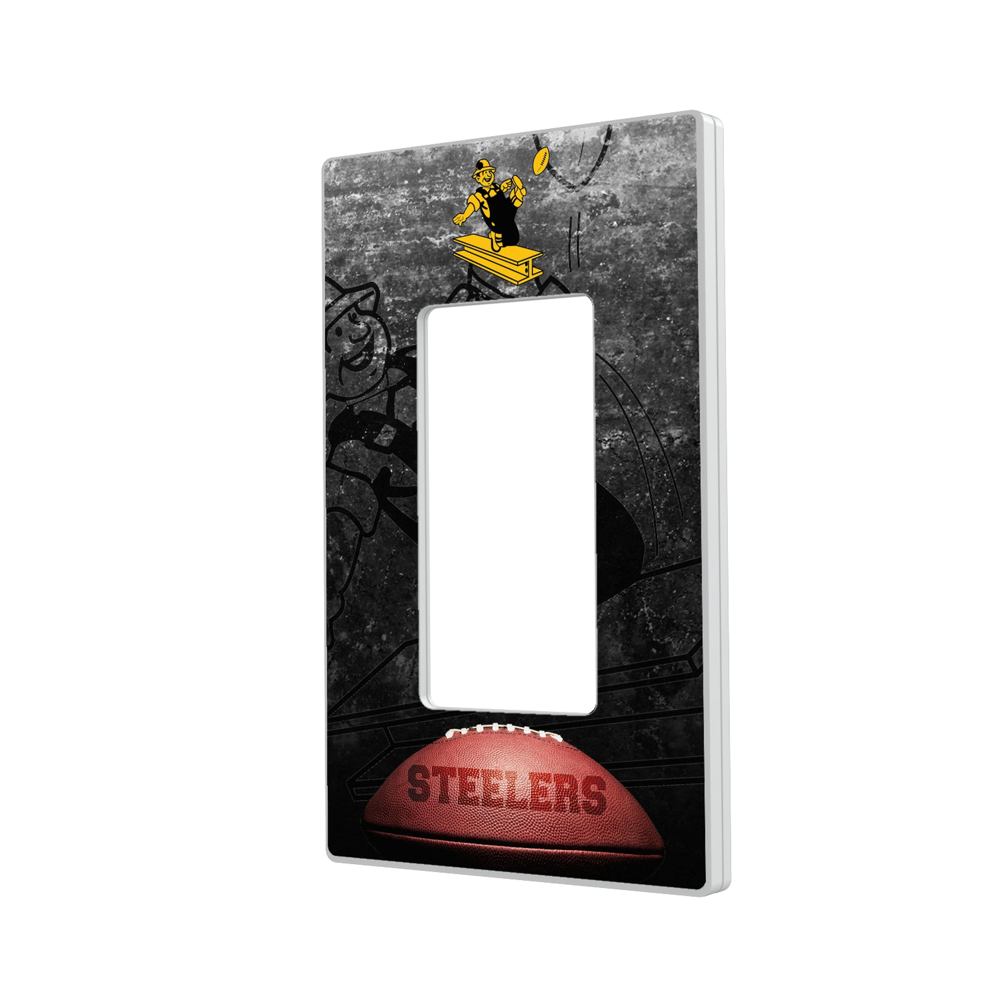 Pittsburgh Steelers 1961 Historic Collection Legendary Hidden-Screw Light Switch Plate#Style_Single Rocker
