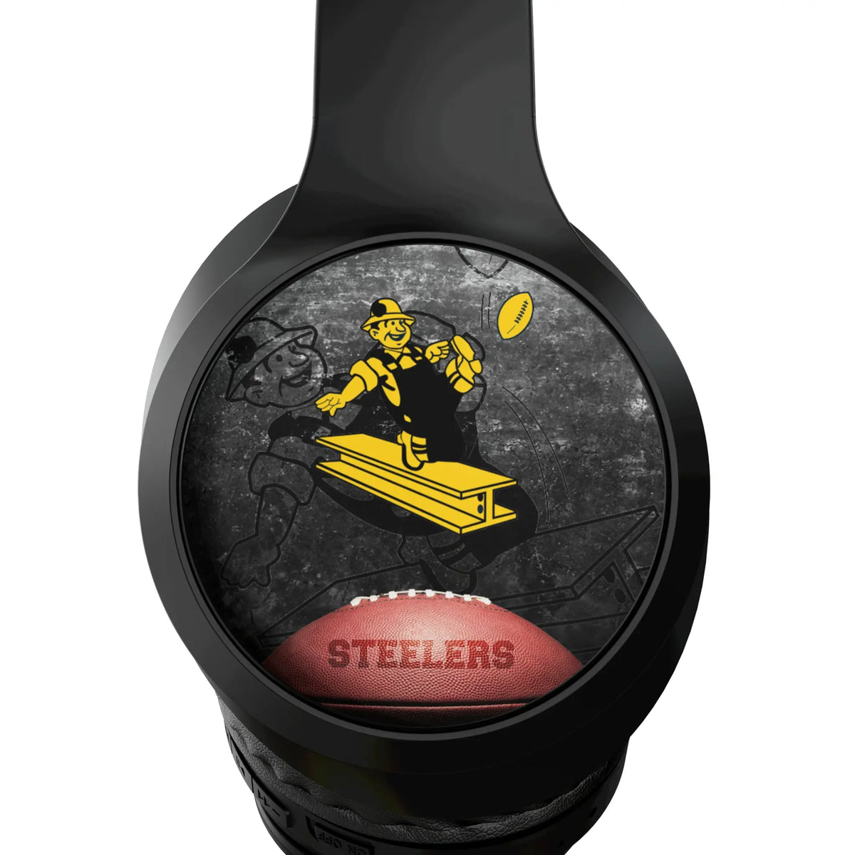 Pittsburgh Steelers 1961 Historic Collection Legendary Wireless Over-Ear Headphones With Case - Detail