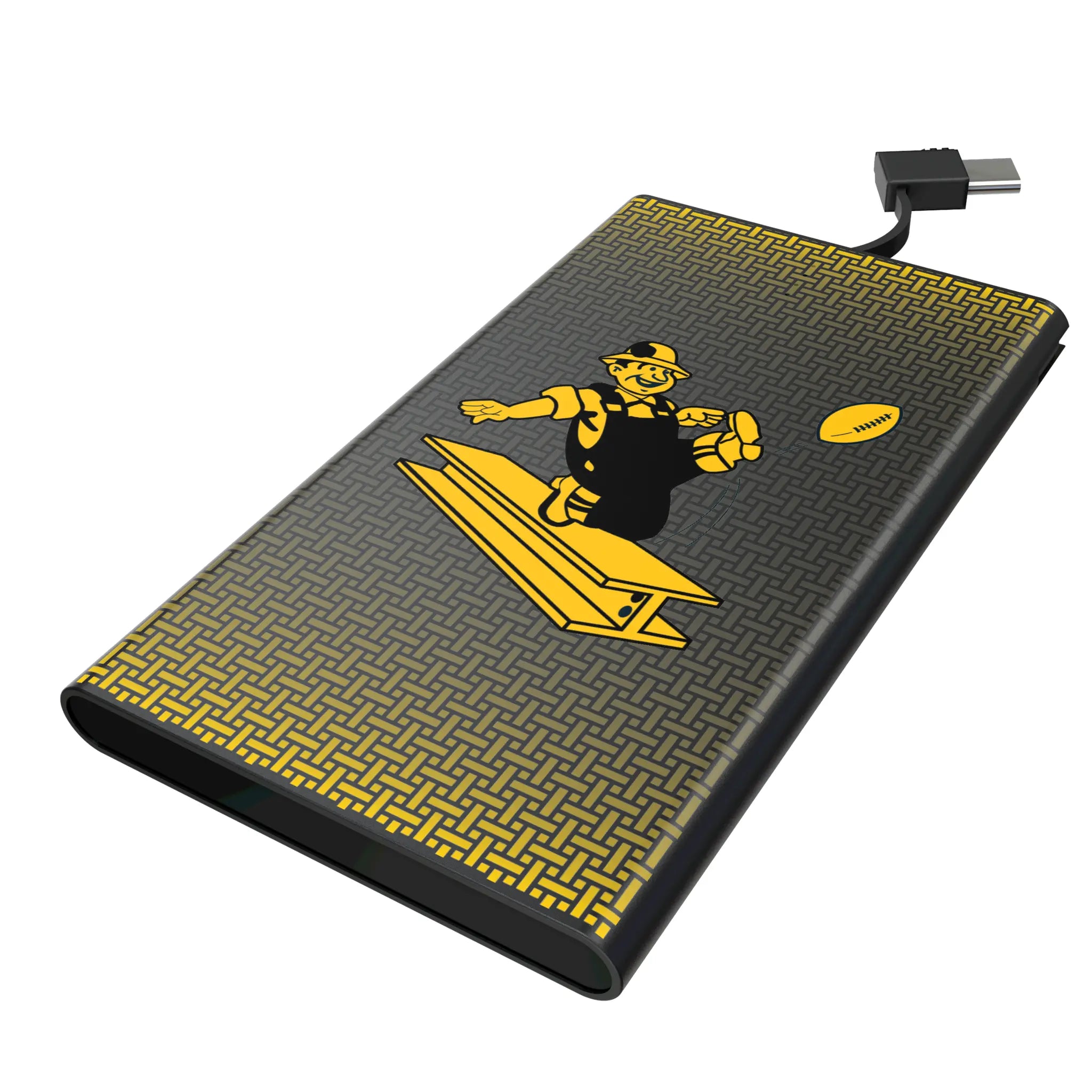 Pittsburgh Steelers 1961 Historic Collection Linen 5000mAh Flat Power Bank
