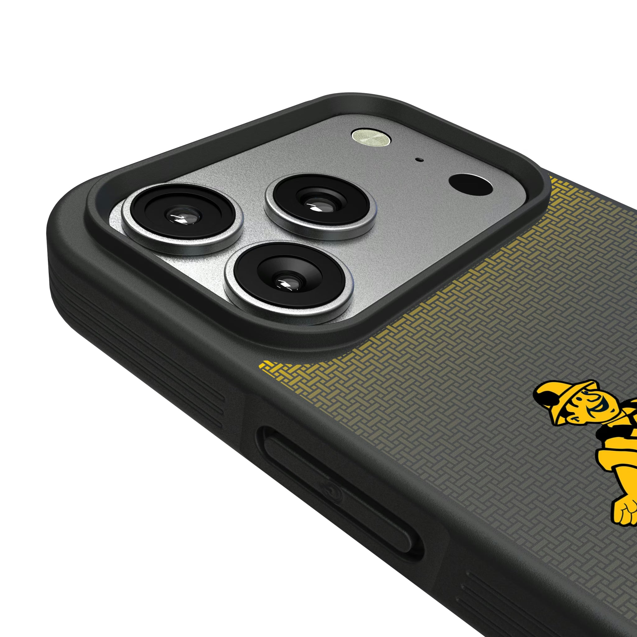 Pittsburgh Steelers 1961 Historic Collection Linen iPhone Bump Phone Case for Apple iPhone - Detail#Device_iPhone 17 Pro