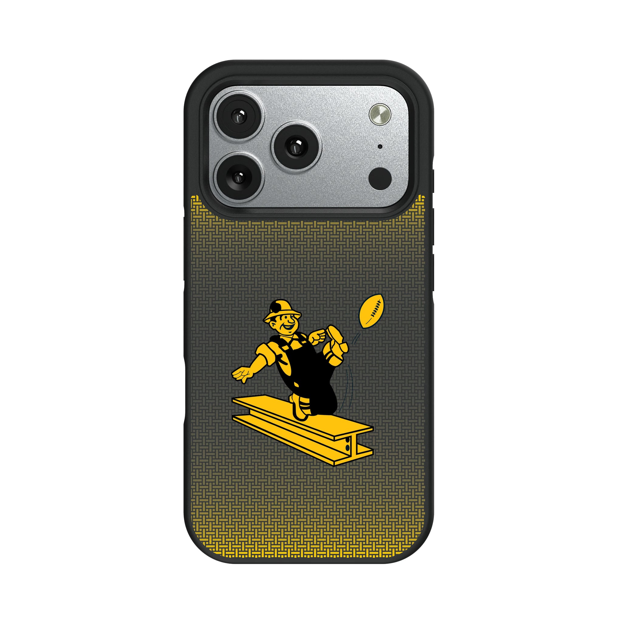 Pittsburgh Steelers 1961 Historic Collection Linen iPhone Bump Phone Case for Apple iPhone#Device_iPhone 17 Pro