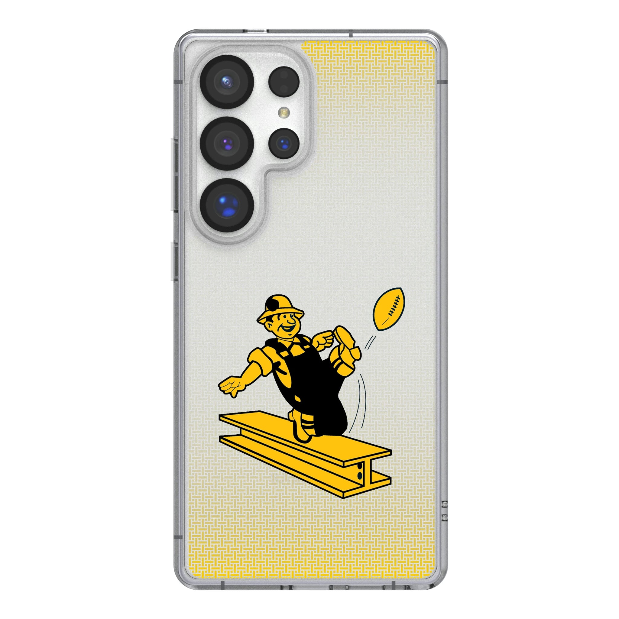 Pittsburgh Steelers 1961 Historic Collection Linen Galaxy Clear Phone Case for Samsung Galaxy