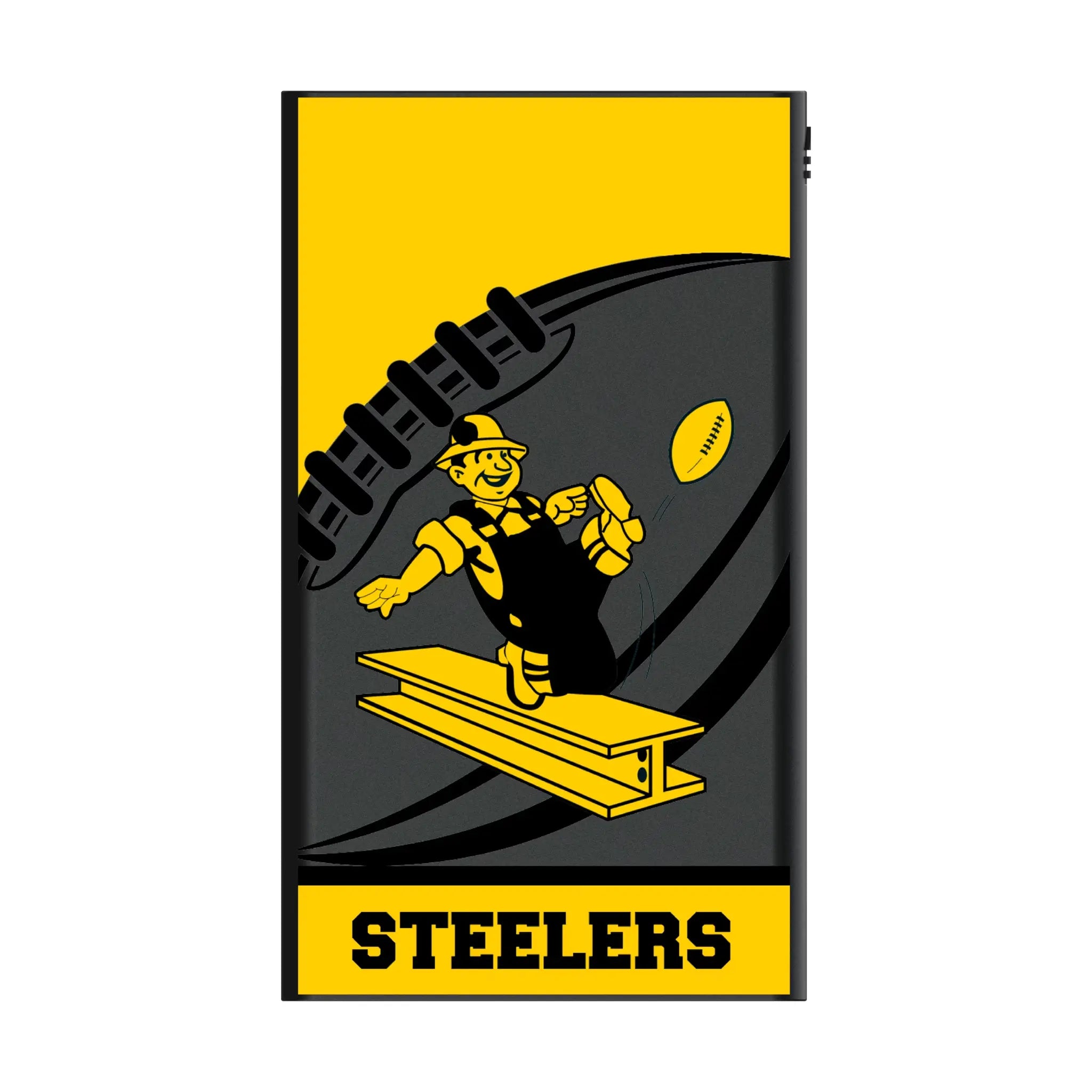 Pittsburgh Steelers 1961 Historic Collection Passtime 5000mAh Flat Power Bank