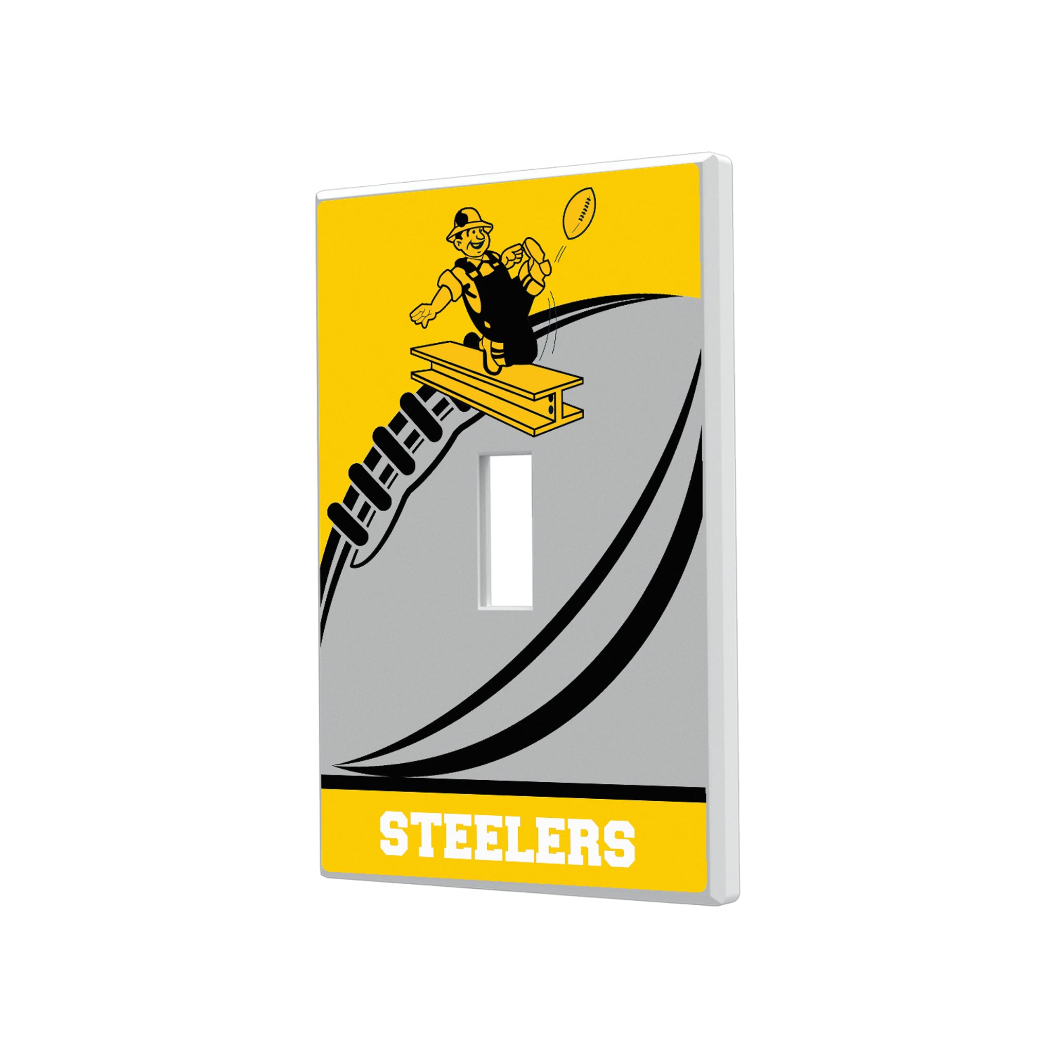 Pittsburgh Steelers 1961 Historic Collection Passtime Hidden-Screw Light Switch Plate#Style_Single Toggle