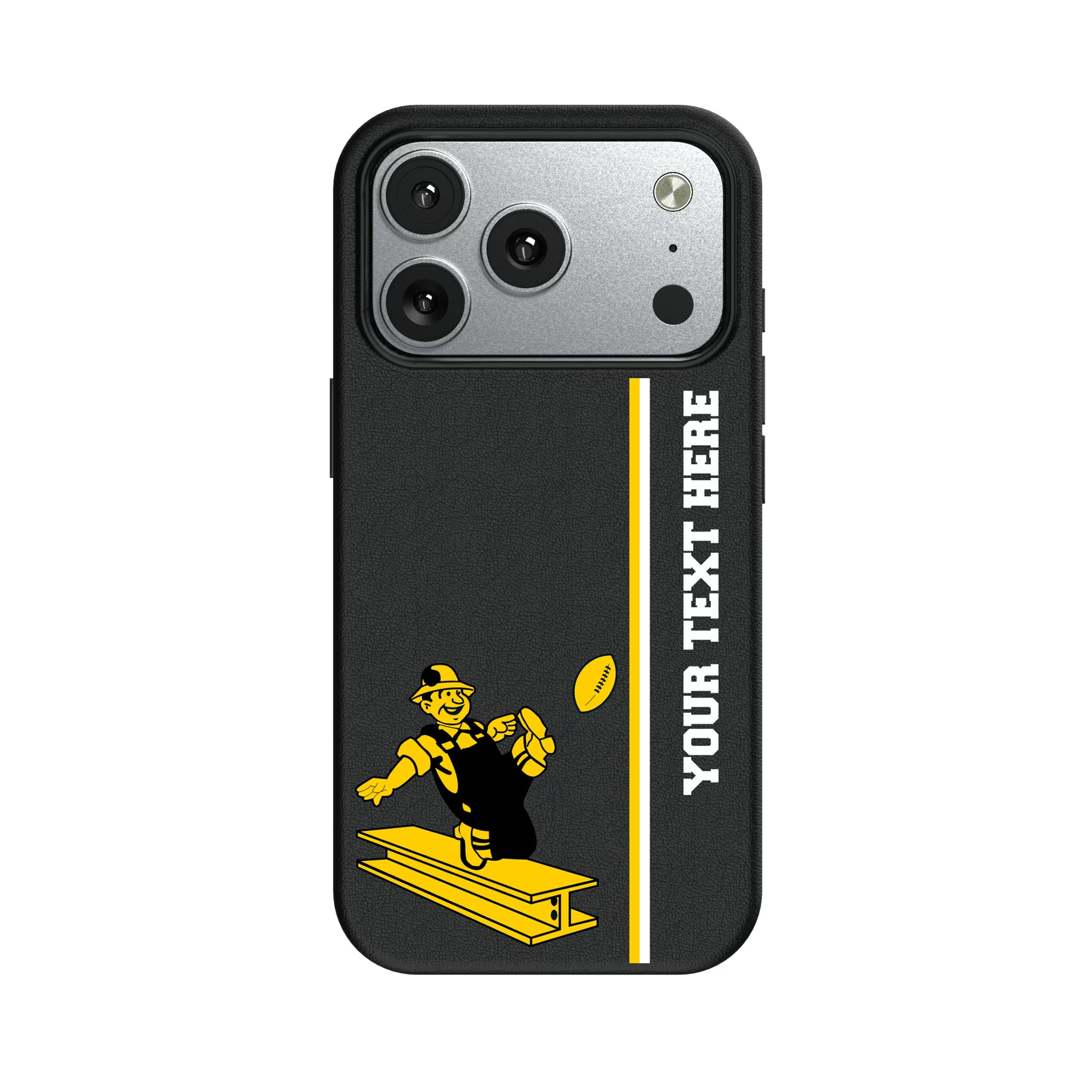 Pittsburgh Steelers 1961 Historic Collection Personalized Sidebard iPhone MagSafe Compatible Phone Case for Apple iPhone#Device_iPhone 17 Pro