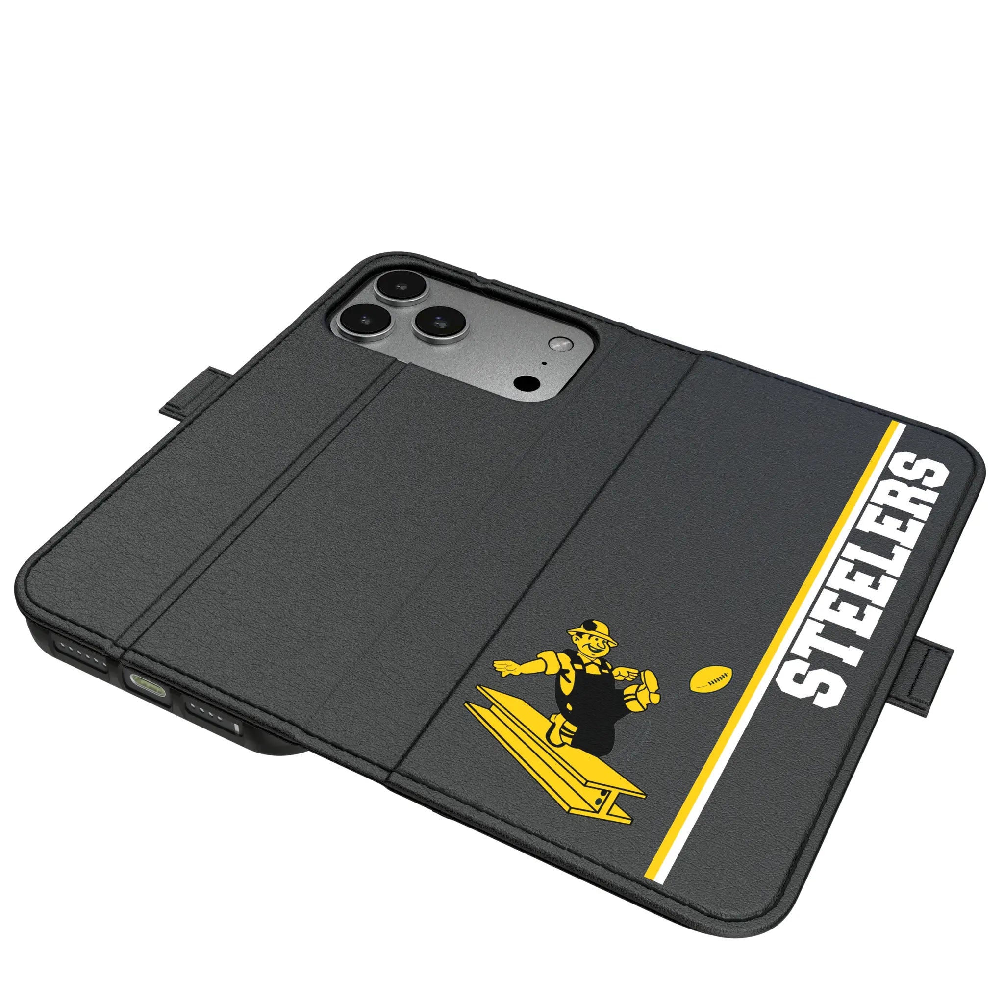 Pittsburgh Steelers 1961 Historic Collection Sidebar iPhone Folio Phone Case for Apple iPhone#Device_iPhone 17 Pro Max