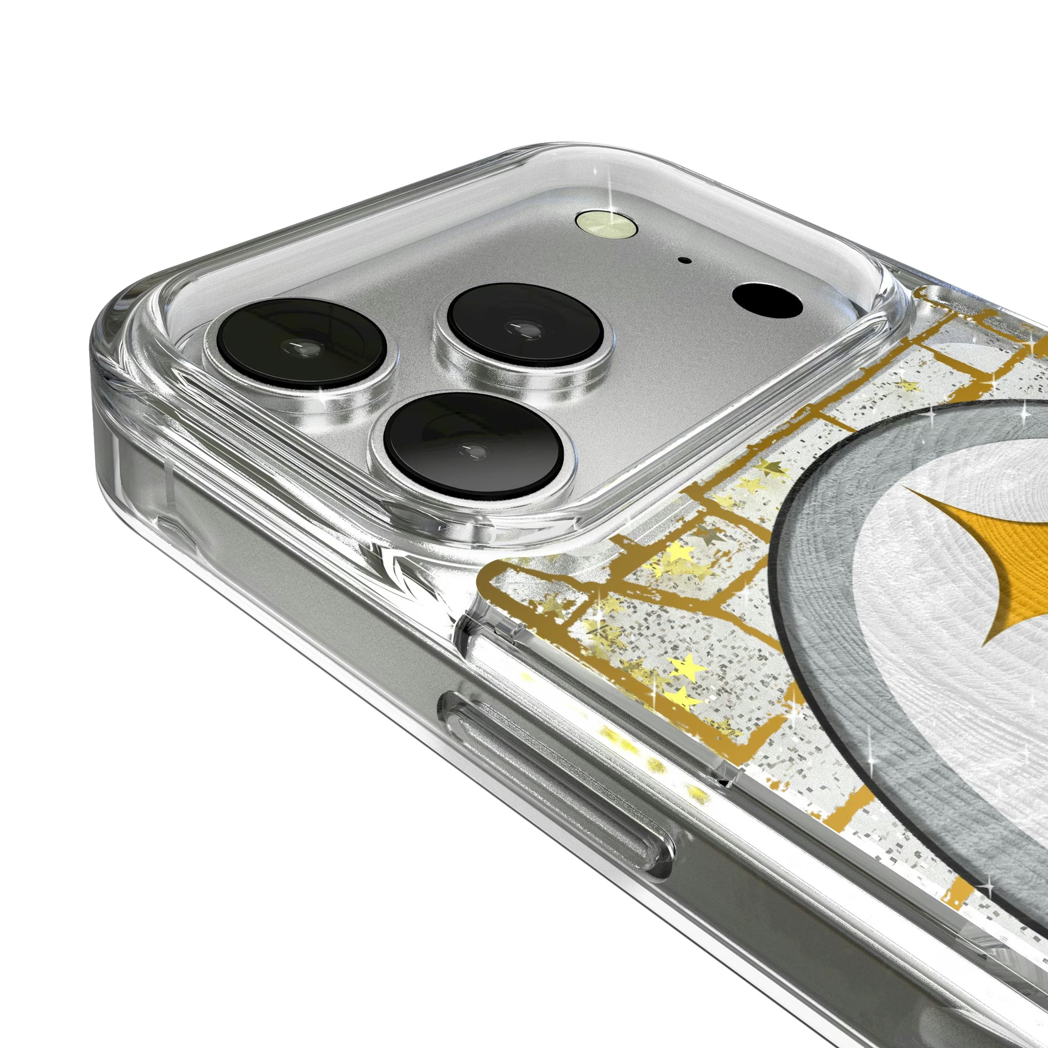 Pittsburgh Steelers Brick iPhone Glitter Phone Case for Apple iPhone - Detail