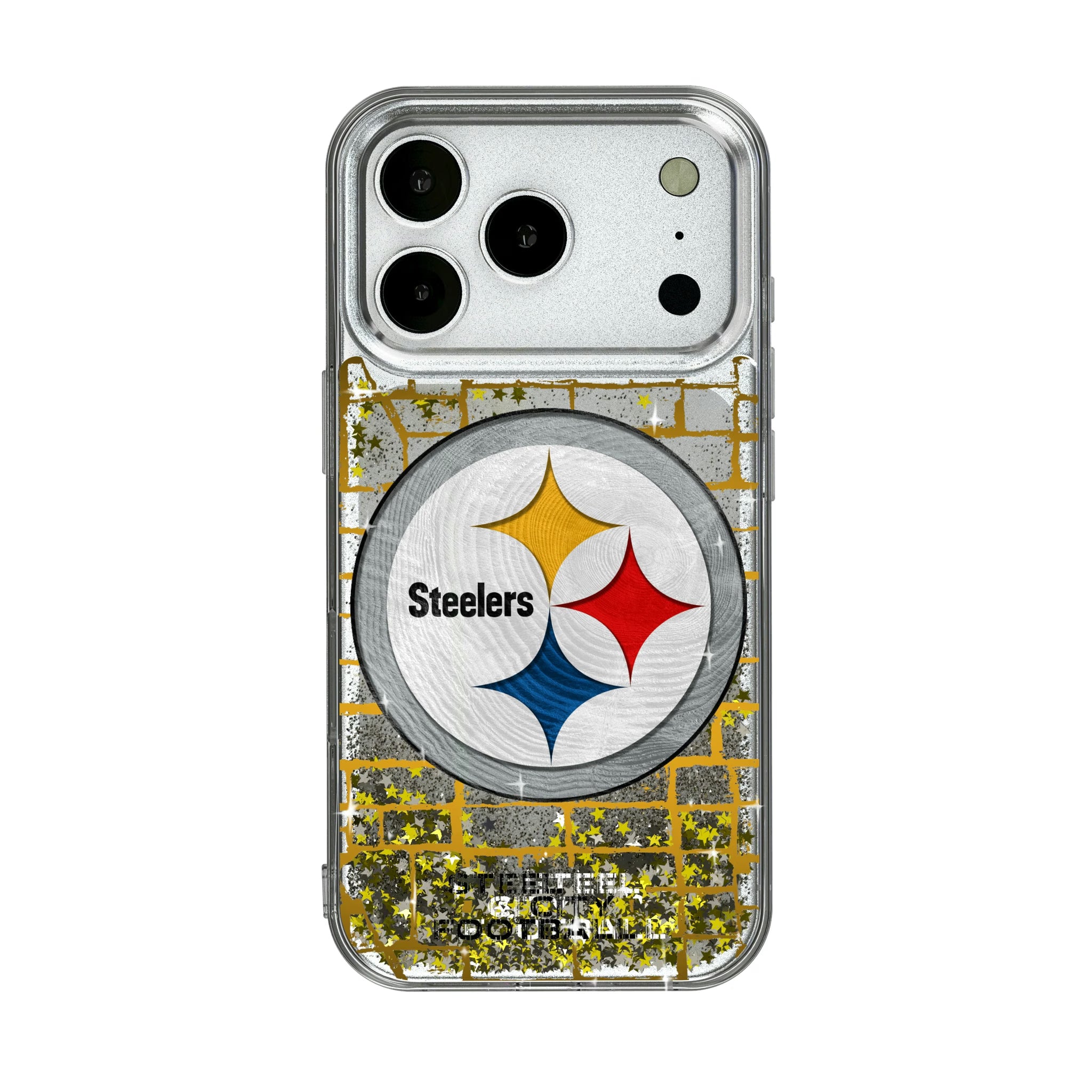 Pittsburgh Steelers Brick iPhone Glitter Phone Case for Apple iPhone