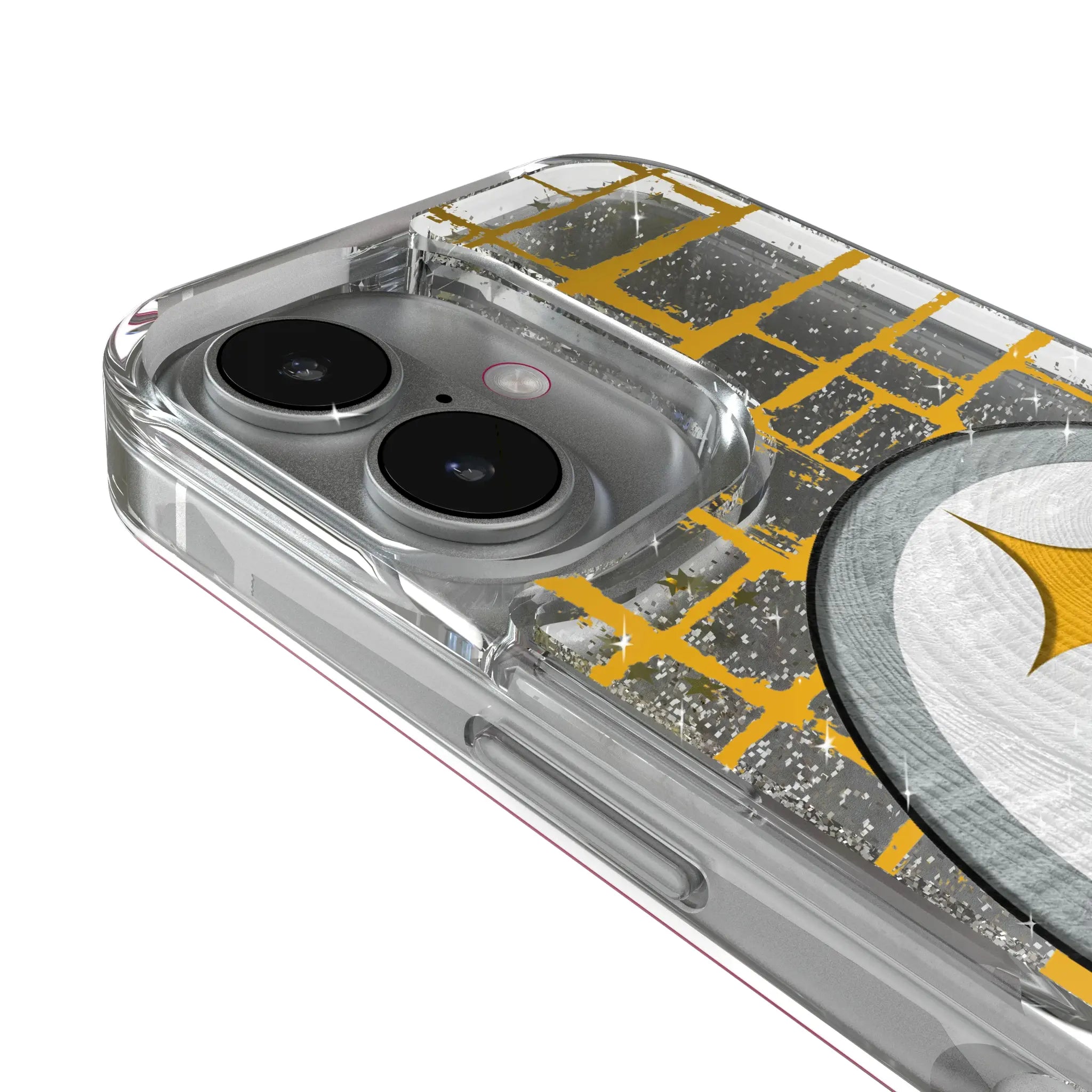 Pittsburgh Steelers Brick iPhone Glitter Phone Case for Apple iPhone - Detail