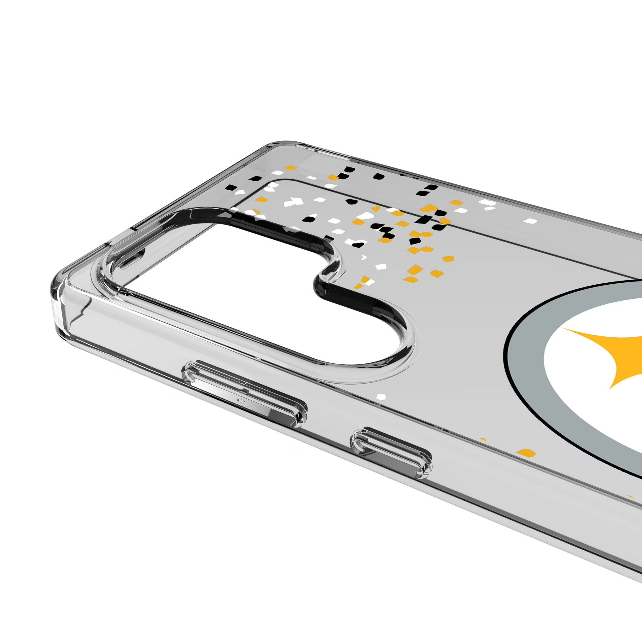Pittsburgh Steelers Confetti Galaxy Clear Phone Case for Samsung Galaxy - Detail
