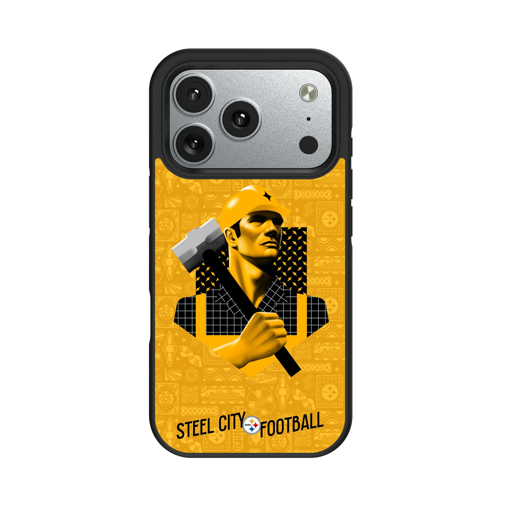 Pittsburgh Steelers Deco iPhone Bump Phone Case for Apple iPhone#Device_iPhone 17 Pro