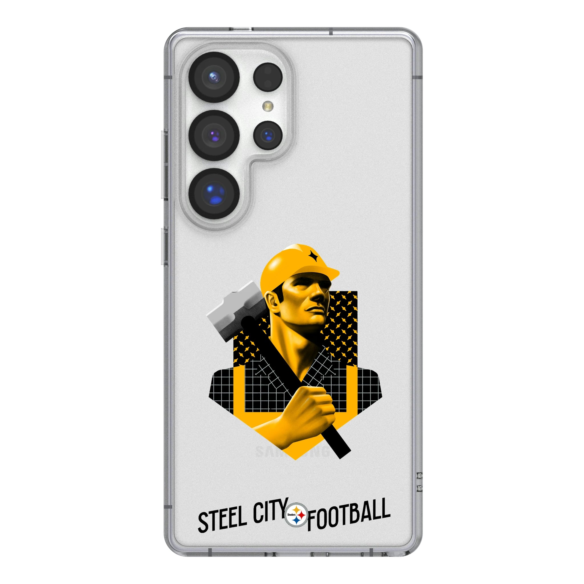 Pittsburgh Steelers Deco Galaxy Clear Phone Case for Samsung Galaxy