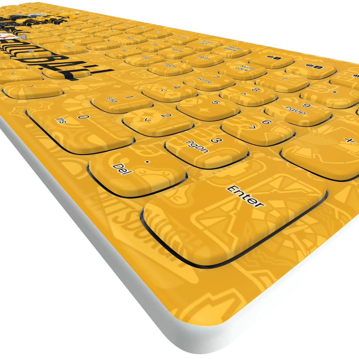 Pittsburgh Steelers Deco KKB605 Curved Wireless Keyboard - Detail