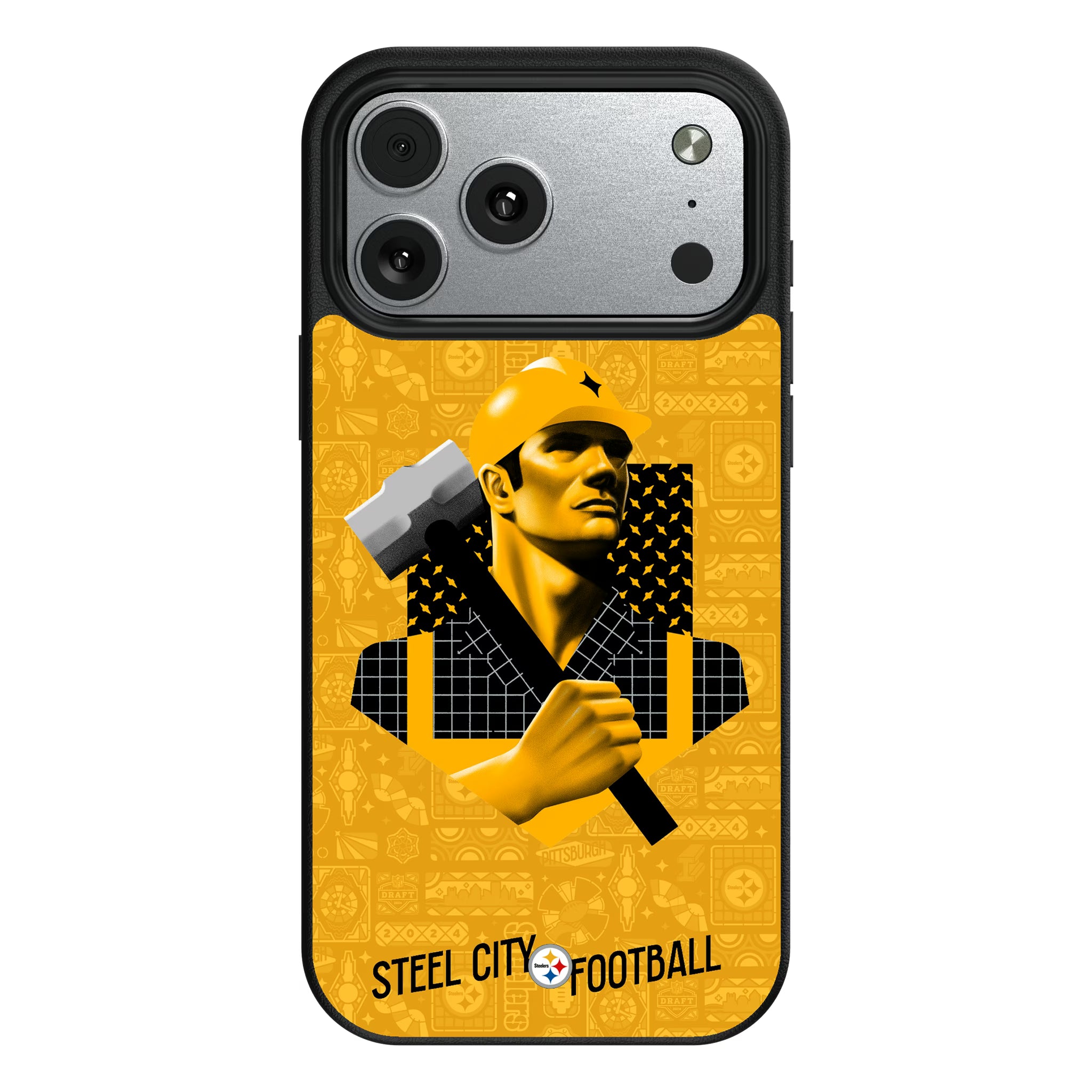 Pittsburgh Steelers Deco iPhone MagSafe Compatible Phone Case for Apple iPhone#Device_iPhone 17 Pro Max
