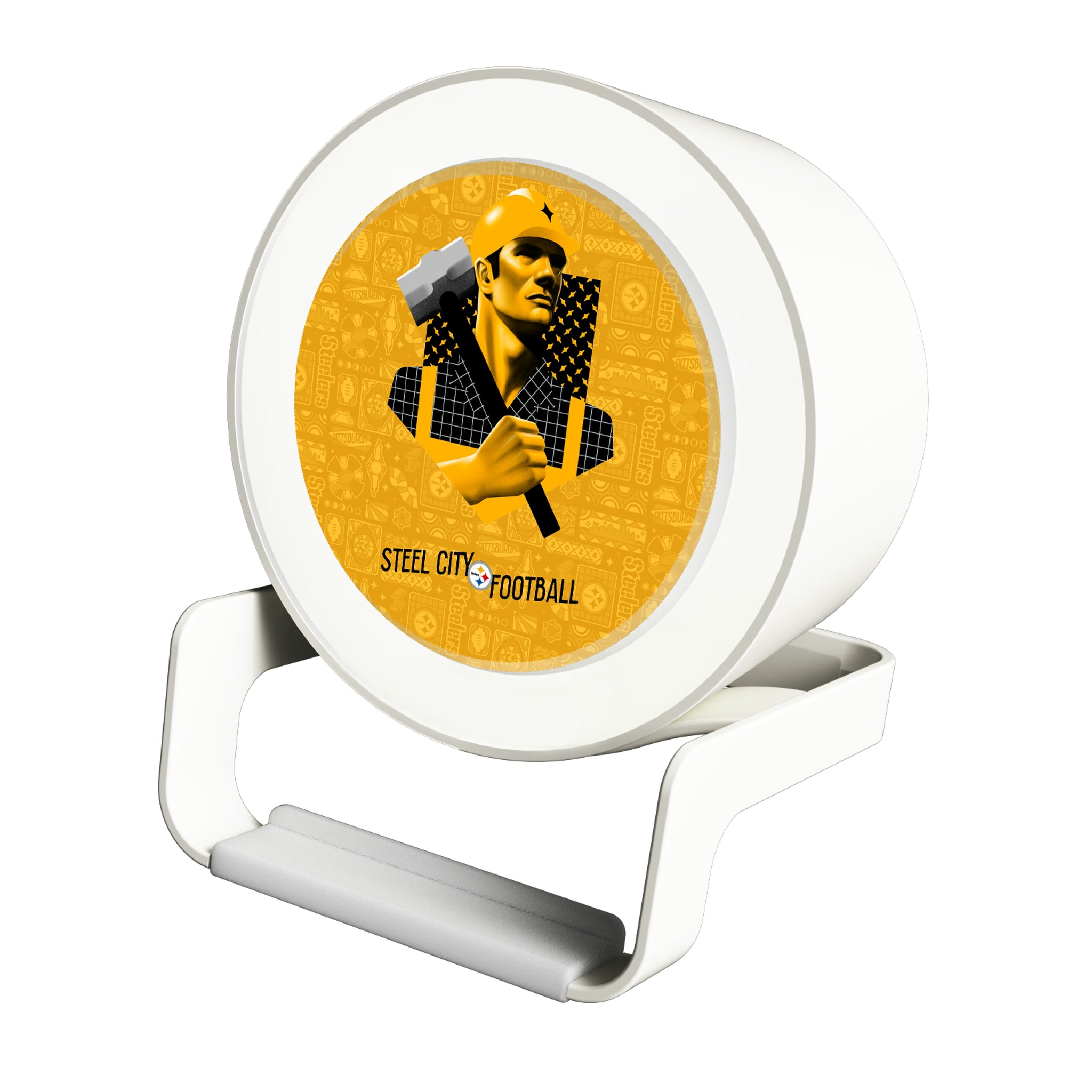Pittsburgh Steelers Deco Night Light Charger and Bluetooth Speaker