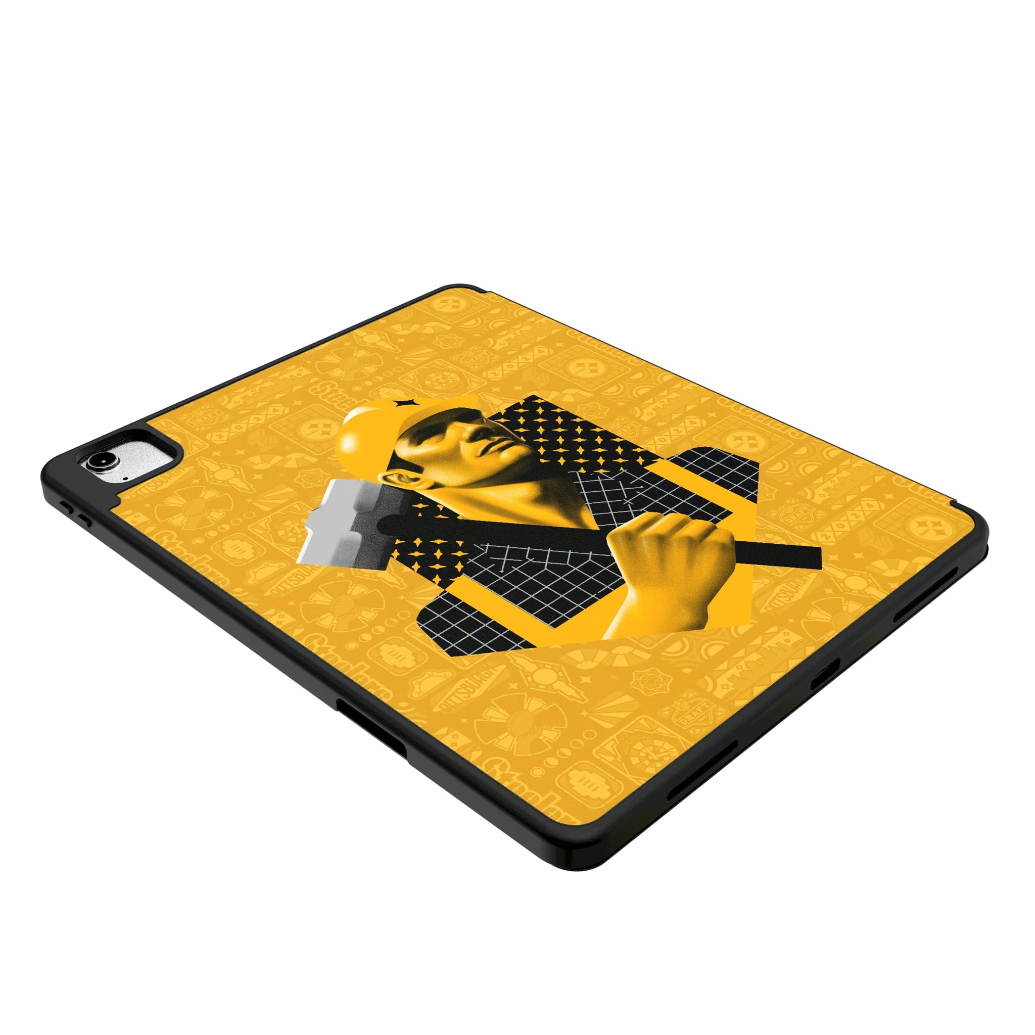 Pittsburgh Steelers Deco iPad Tablet Case for Apple iPad - Isometric View