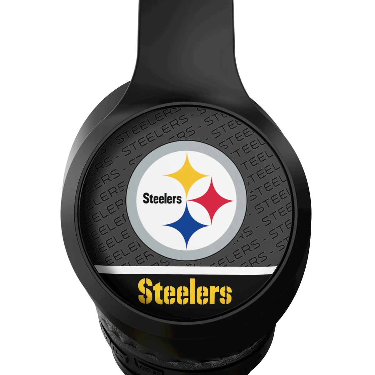 Pittsburgh Steelers Endzone Plus Wireless Over-Ear Headphones With Case - Detail