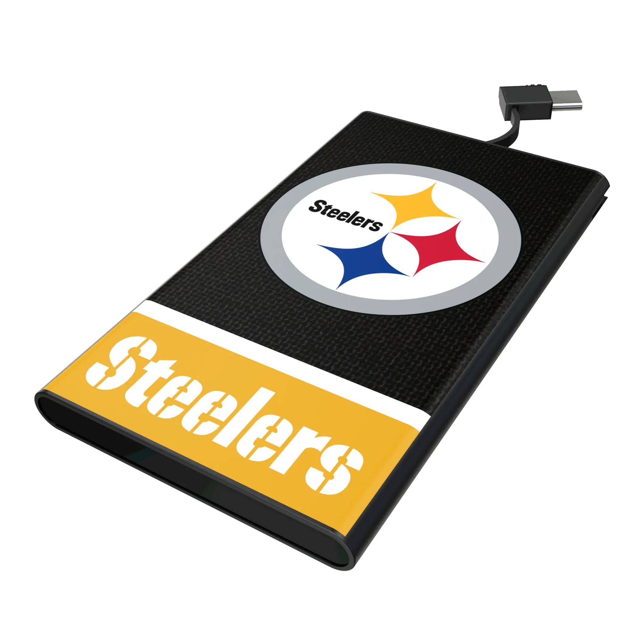 Pittsburgh Steelers Endzone Solid 5000mAh Flat Power Bank