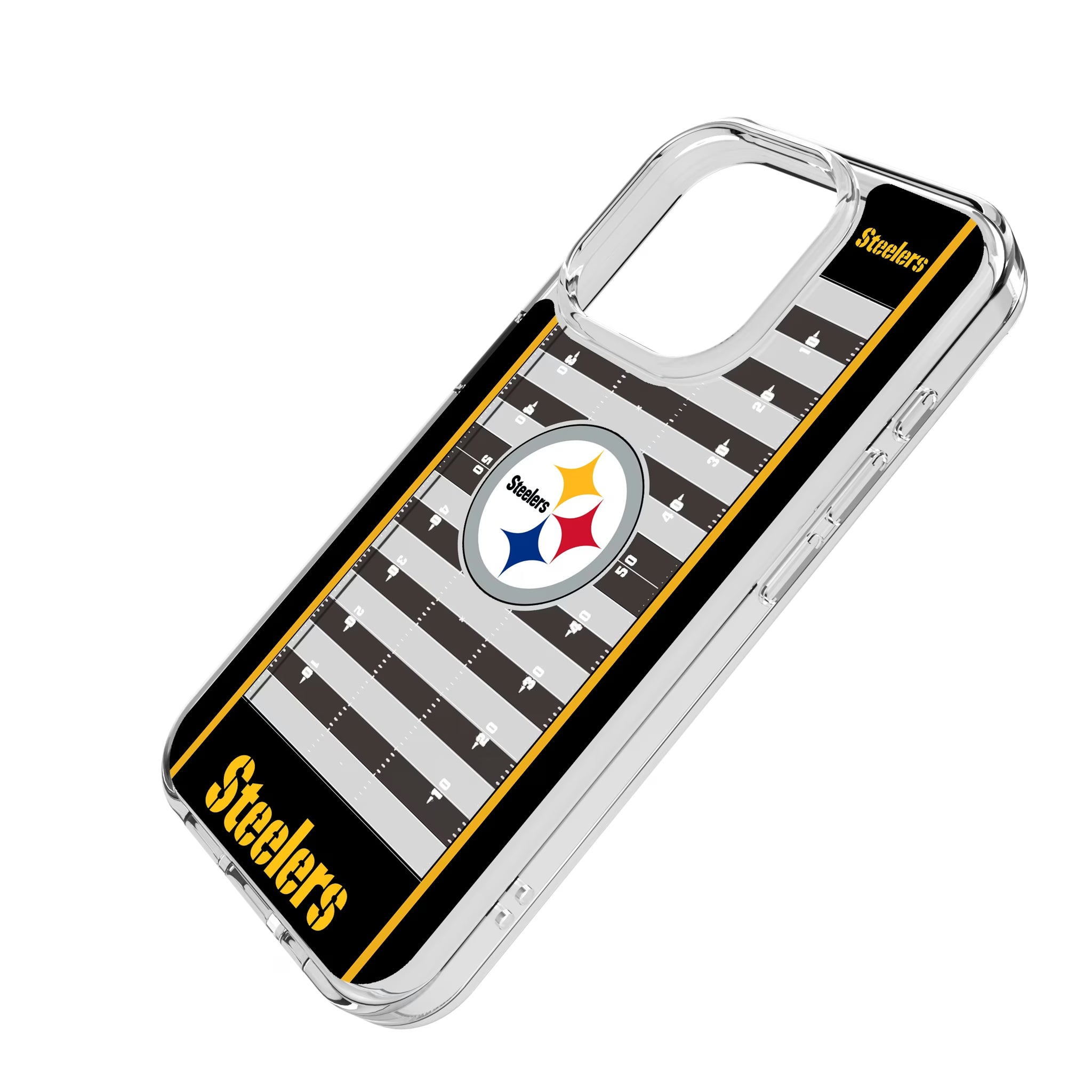 Pittsburgh Steelers Field iPhone Clear Phone Case for Apple iPhone - Isometric View