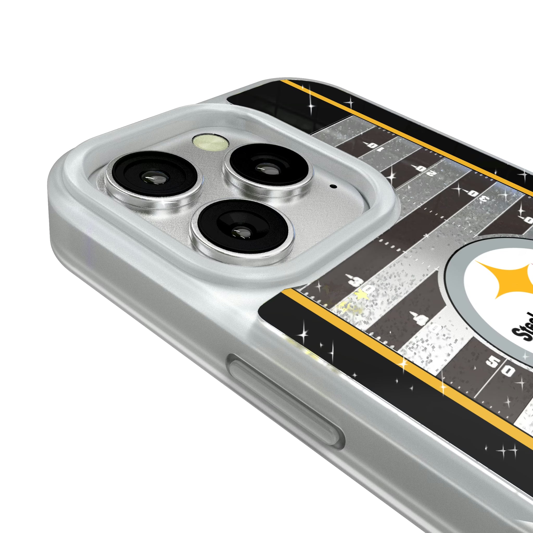 Pittsburgh Steelers Field iPhone Glitter Phone Case for Apple iPhone - Detail#Device_iPhone 16 Pro
