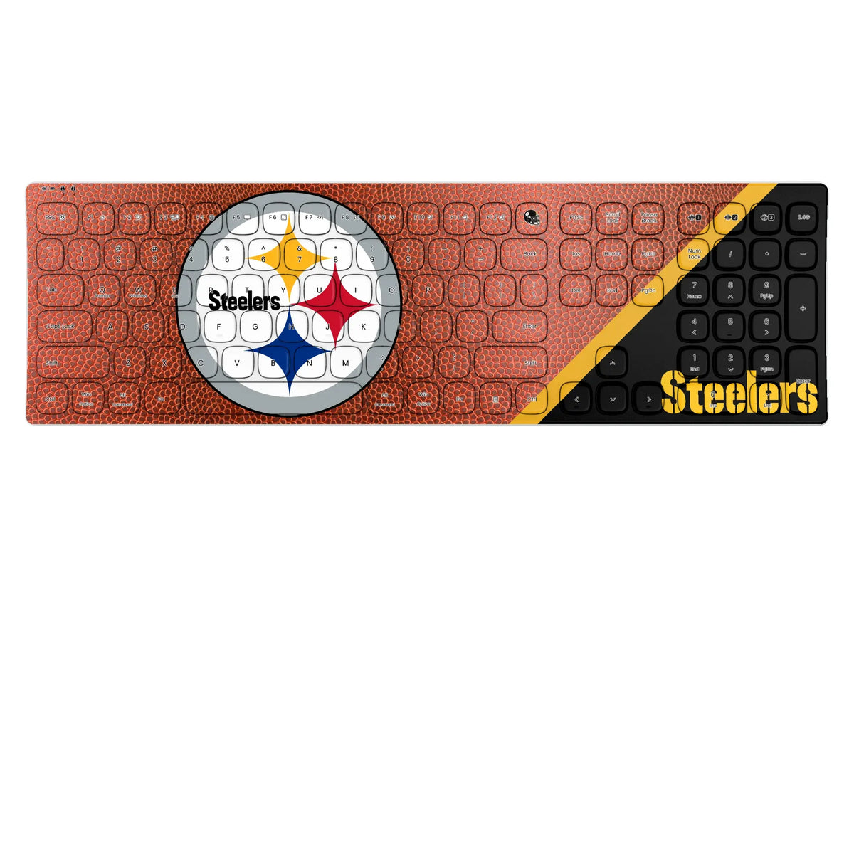 Pittsburgh Steelers Football KKB605 Curved Wireless Keyboard