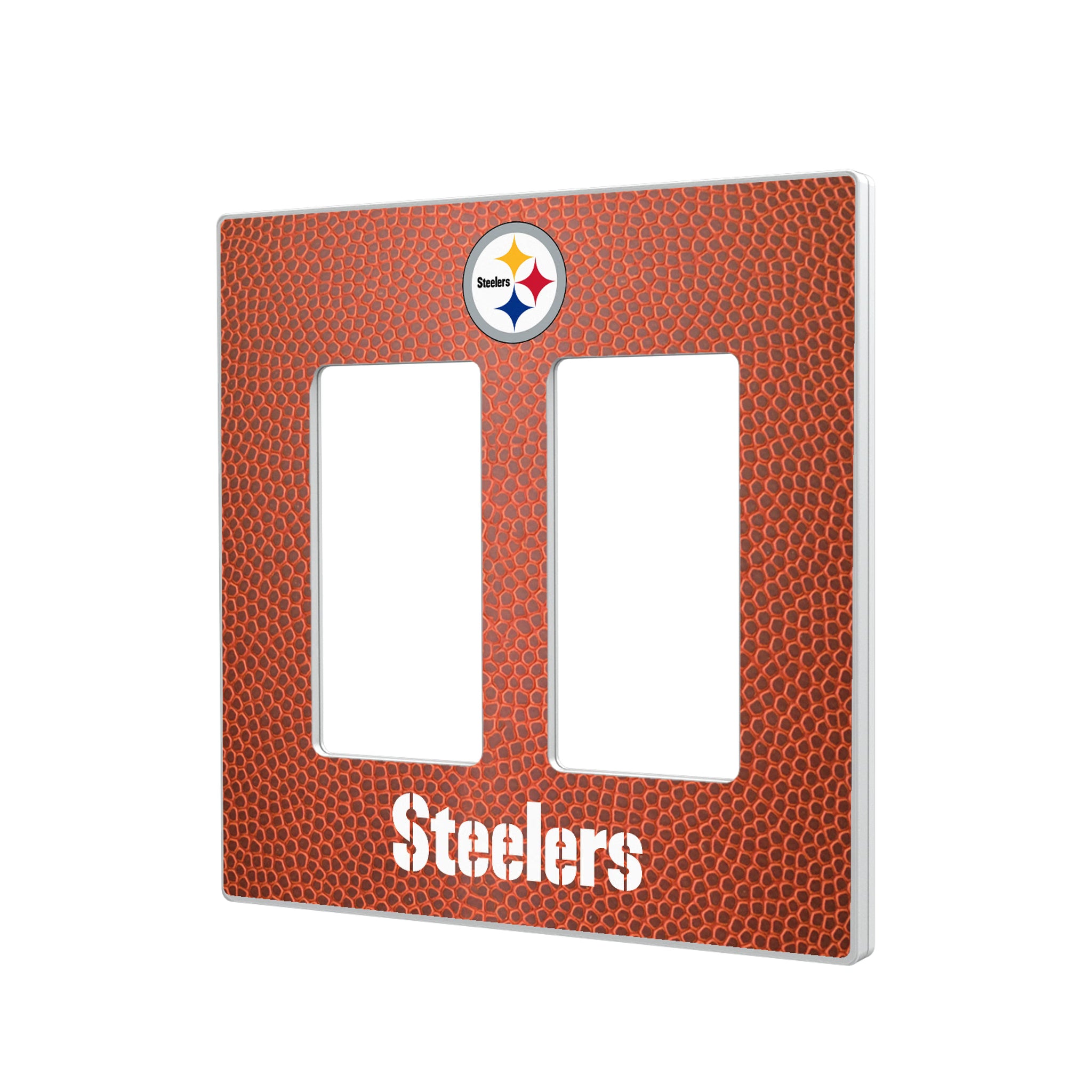 Pittsburgh Steelers Football Hidden-Screw Light Switch Plate#Style_Double Rocker