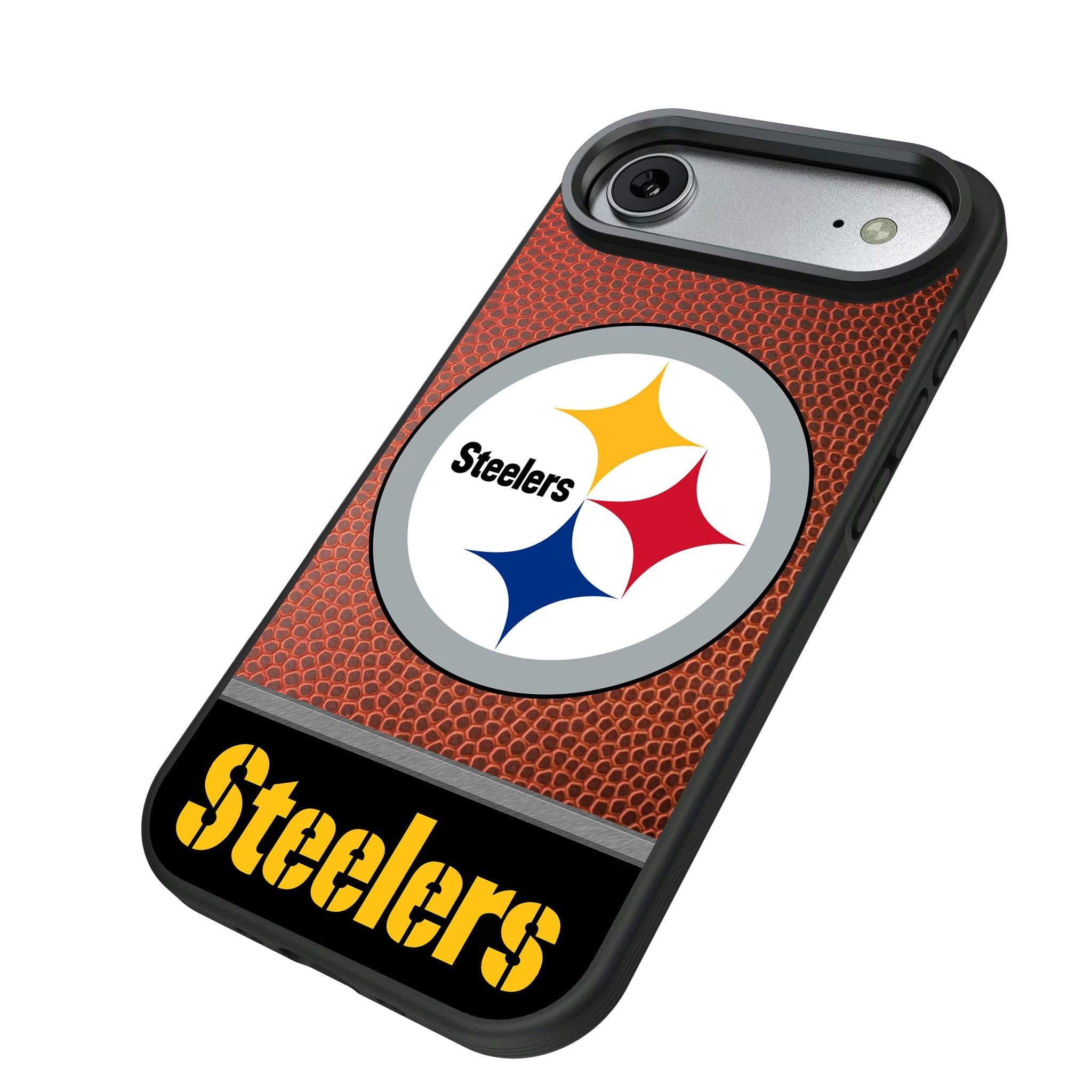Pittsburgh Steelers Football Wordmark iPhone Bump Phone Case for Apple iPhone - Isometric View#Device_iPhone Air