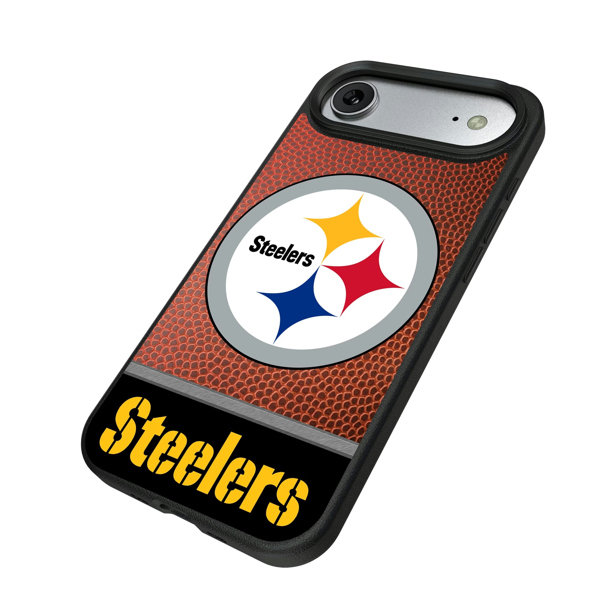 Pittsburgh Steelers Football Wordmark iPhone MagSafe Compatible Phone Case for Apple iPhone - Isometric View#Device_iPhone Air