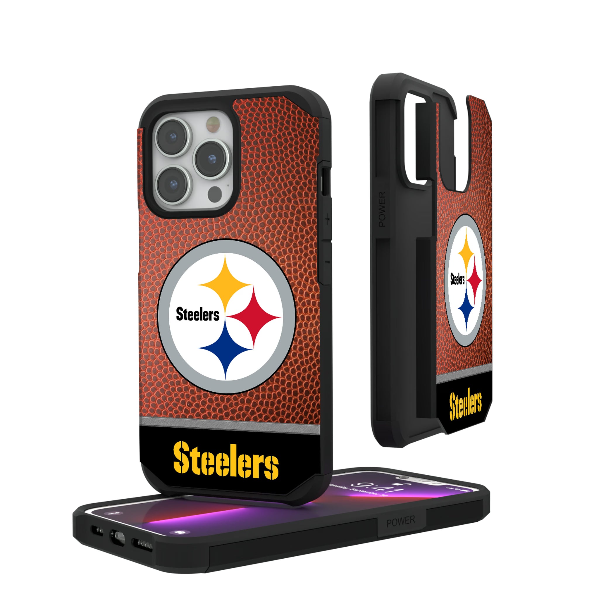 Pittsburgh Steelers Football Wordmark iPhone Rugged Phone Case for Apple iPhone