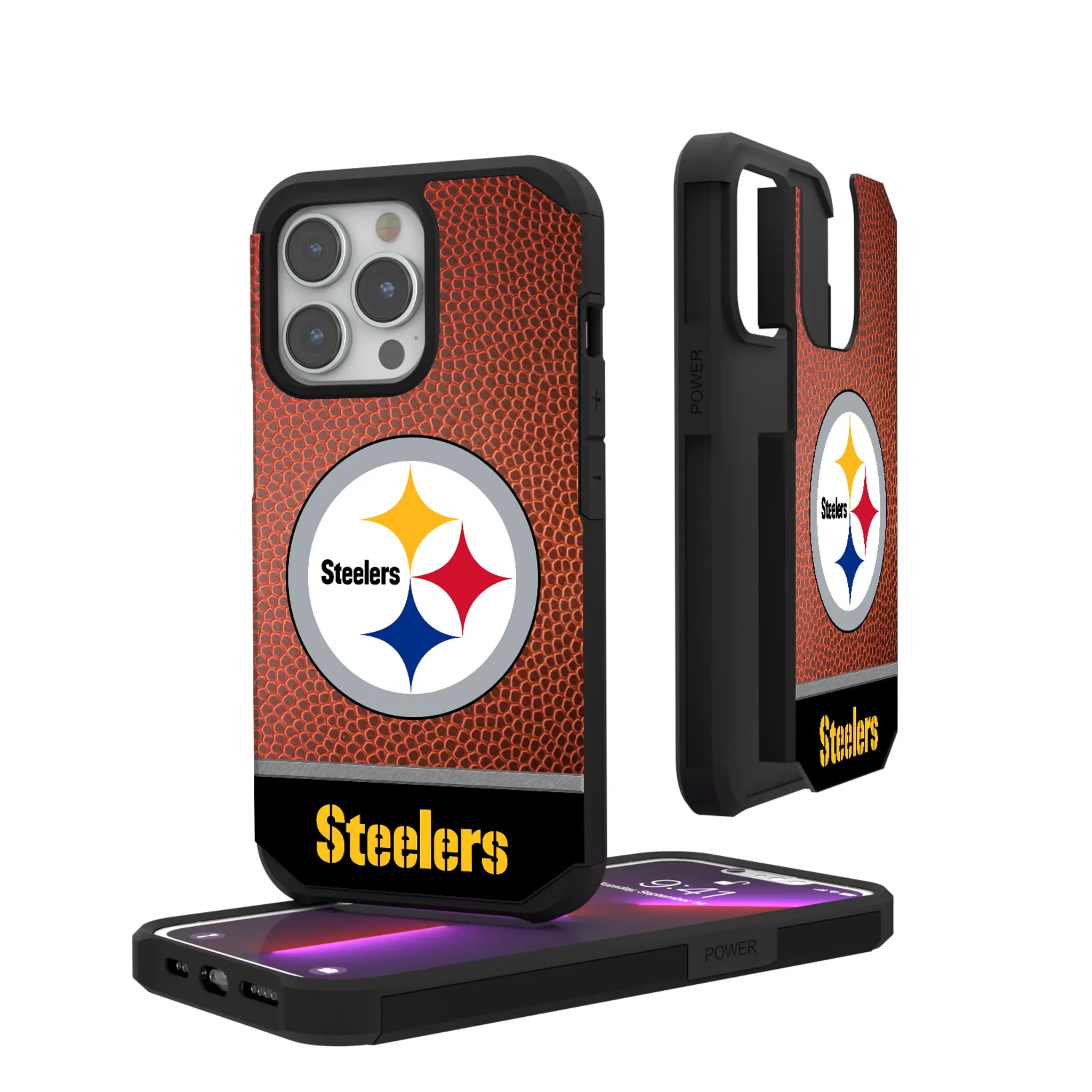 Pittsburgh Steelers Football Wordmark iPhone Rugged Phone Case for Apple iPhone