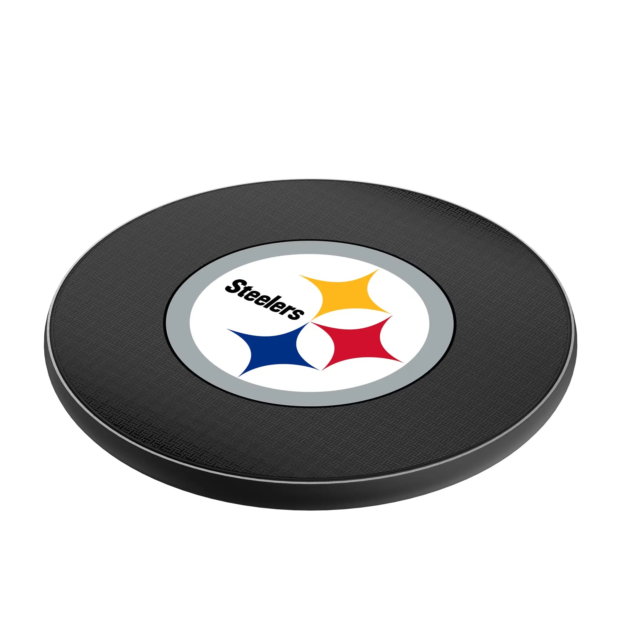 Pittsburgh Steelers Linen 15-Watt Wireless Charger - Isometric View