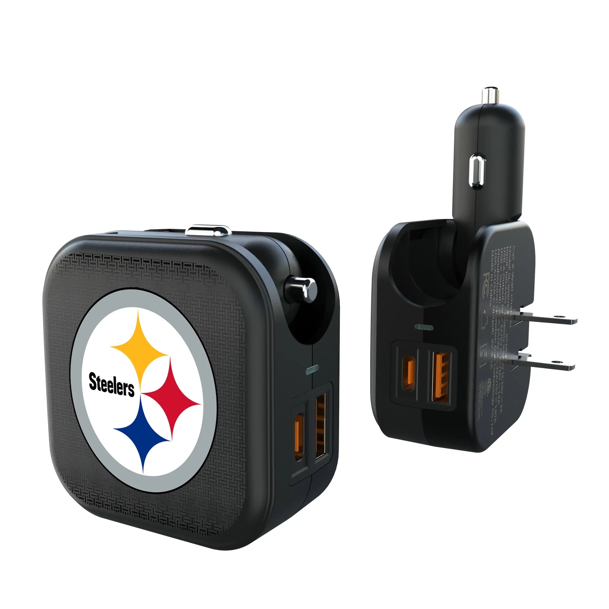 Pittsburgh Steelers Linen 2 in 1 USB A/C Charger