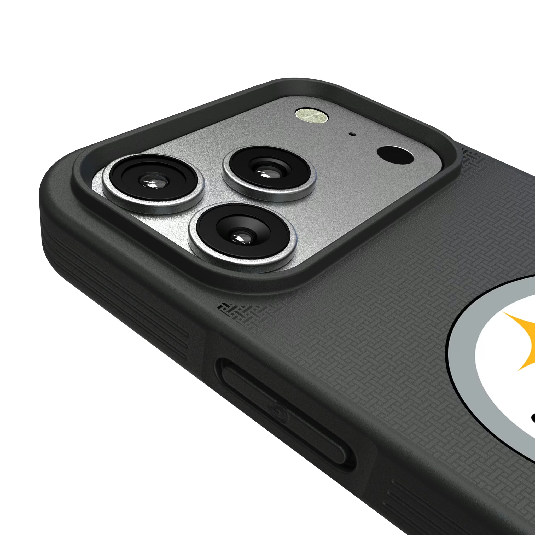 Pittsburgh Steelers Linen iPhone Bump Phone Case for Apple iPhone - Detail#Device_iPhone 17 Pro